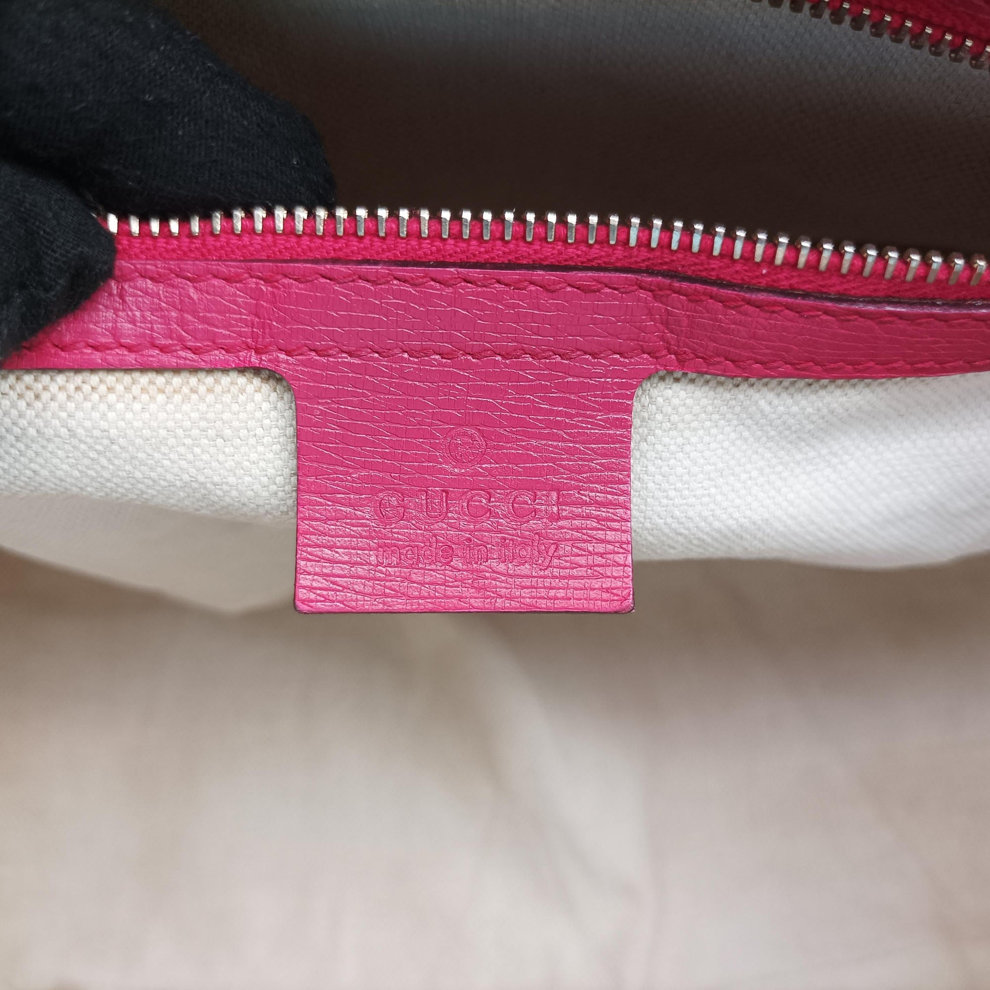 Microguccissima Rose Leather 309617 E014148173マイクログッチシマ ローズ レッド レザー 309617 E014148173