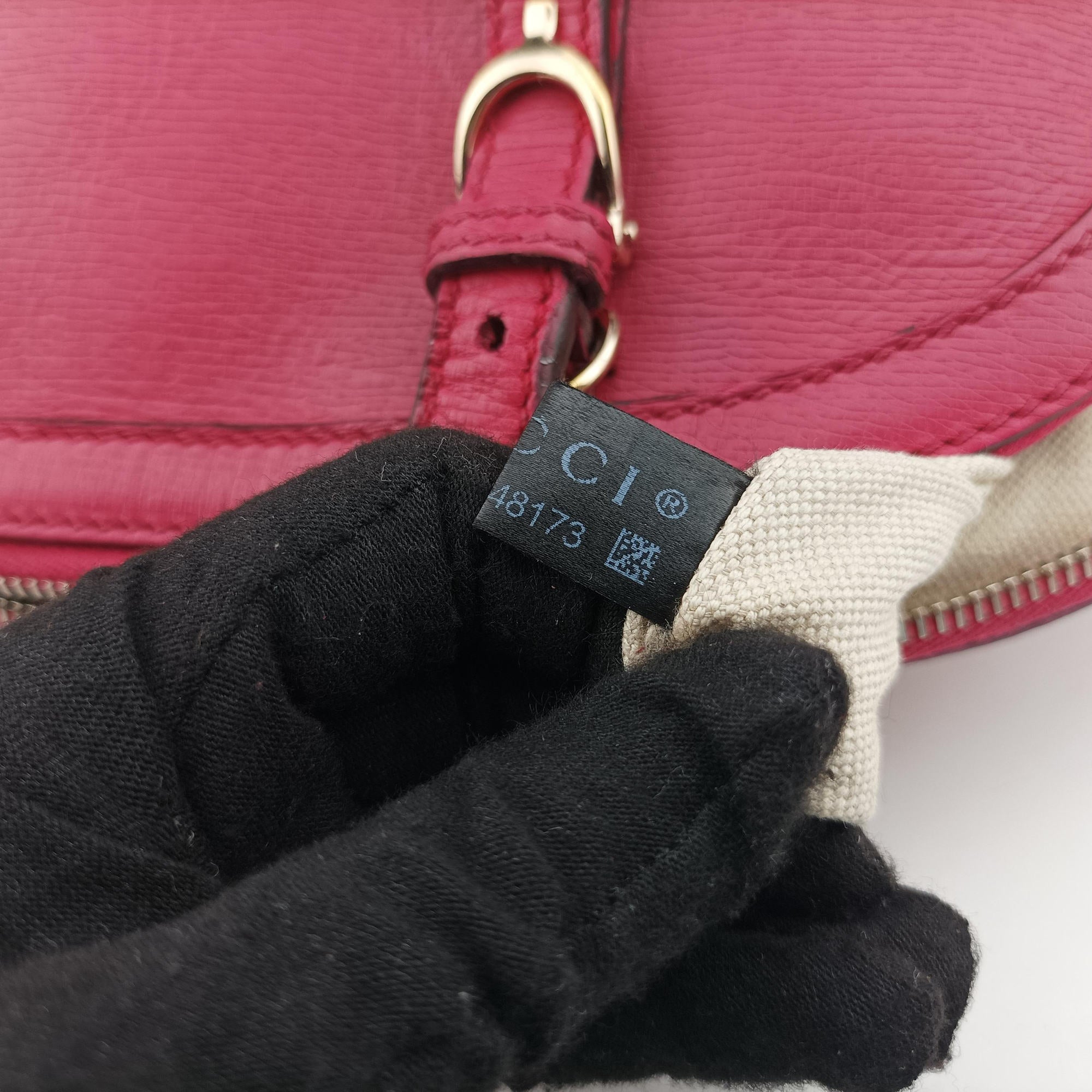 Microguccissima Rose Leather 309617 E014148173マイクログッチシマ ローズ レッド レザー 309617 E014148173