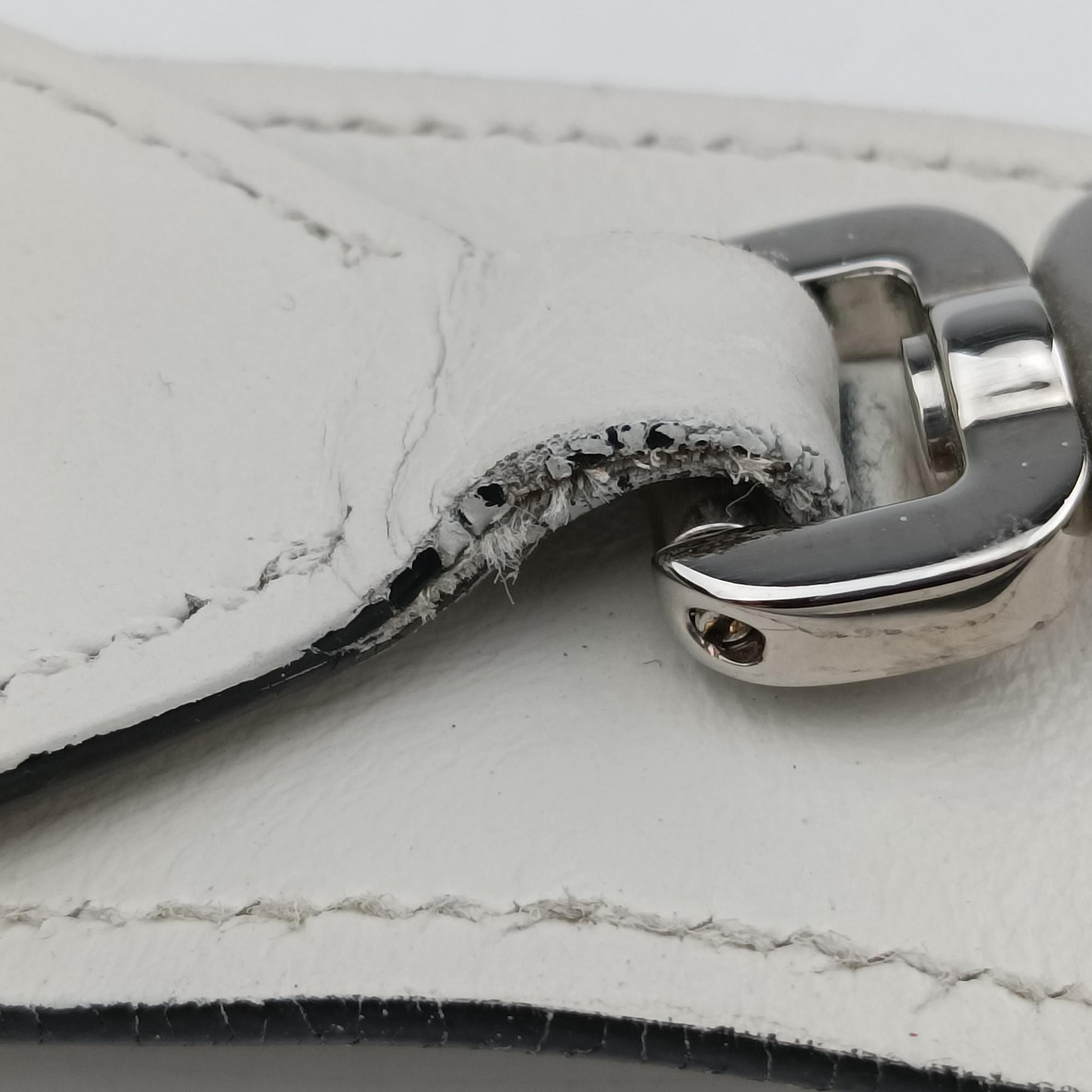 Manuelle White Leather 25 Bマニュエル ホワイト レザー 25 B