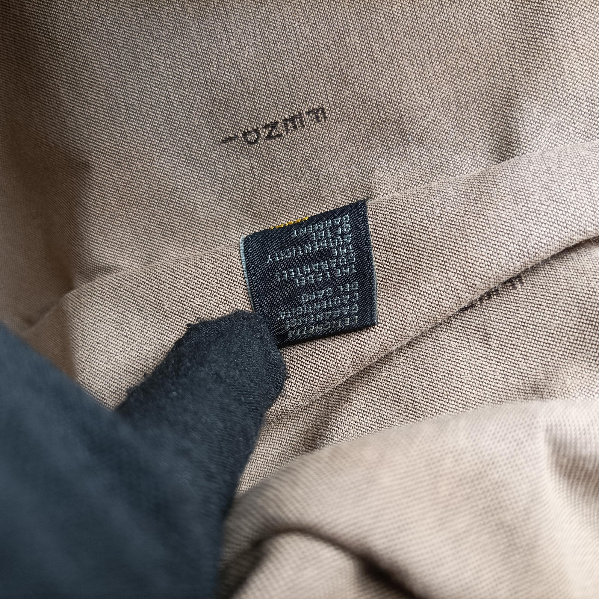 Zucca Pattern Tote Navy × White Canvas×Leather 8BH153 2321-8BH153.VWT-078ズッカ柄 トート ネイビー x ホワイト キャンバス×レザー 8BH153 2321-8BH153.VWT-078