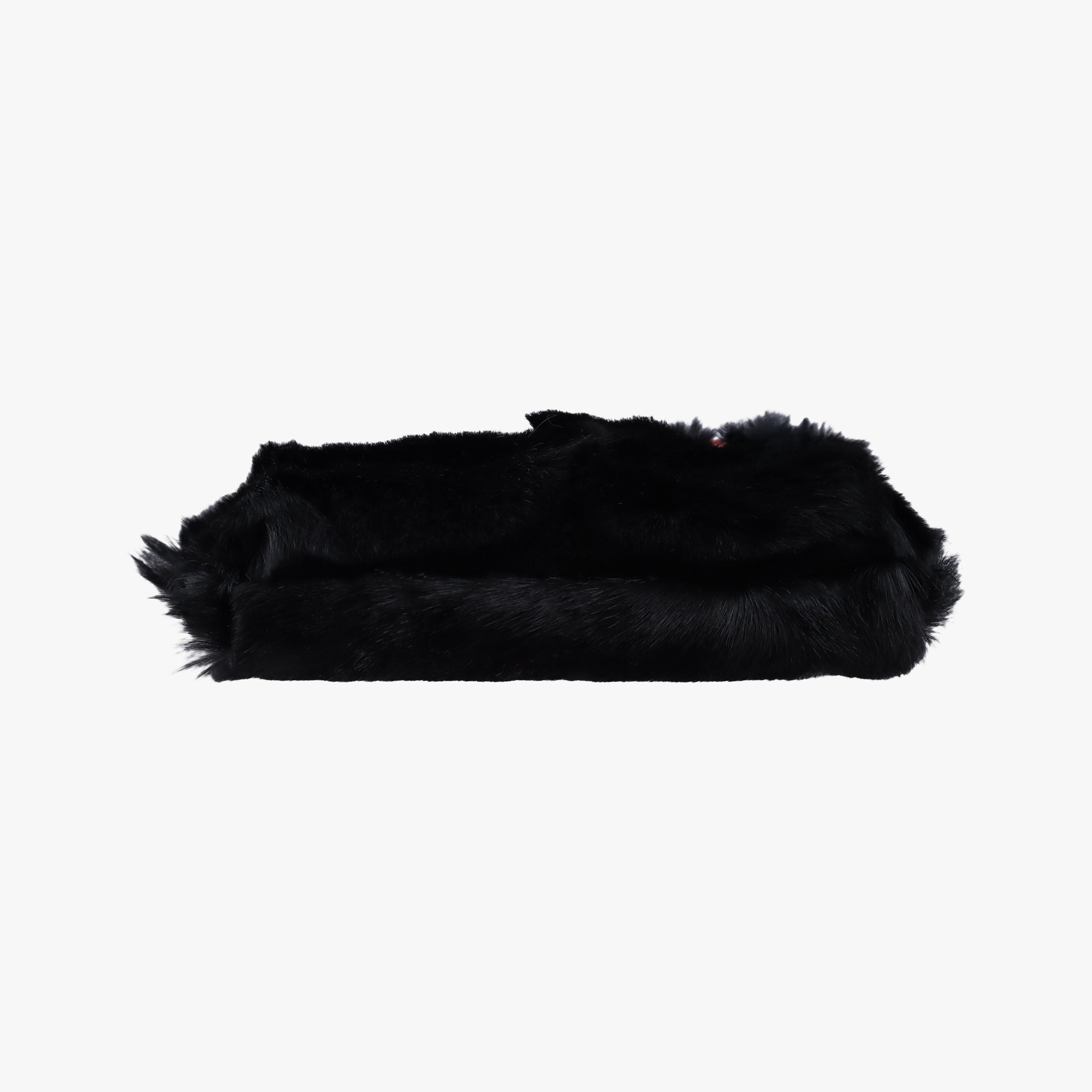 Fur logo flap Black Fur Lot number unknownファー ロゴ フラップ ブラック ファー 製番不明