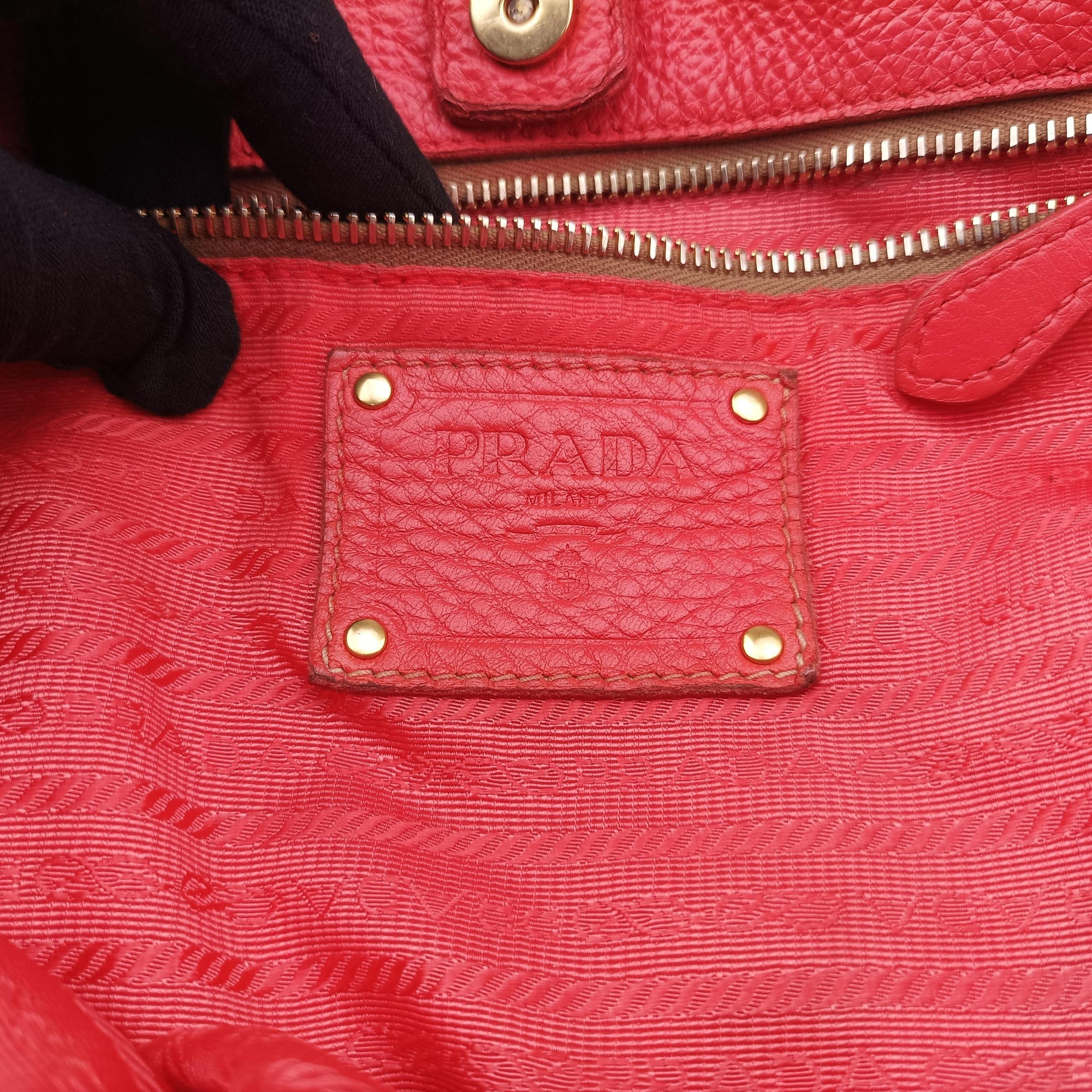 Turquoise New Look Panier Red Leather 117ターコイズ ニュールック パニエ レッド レザー 117