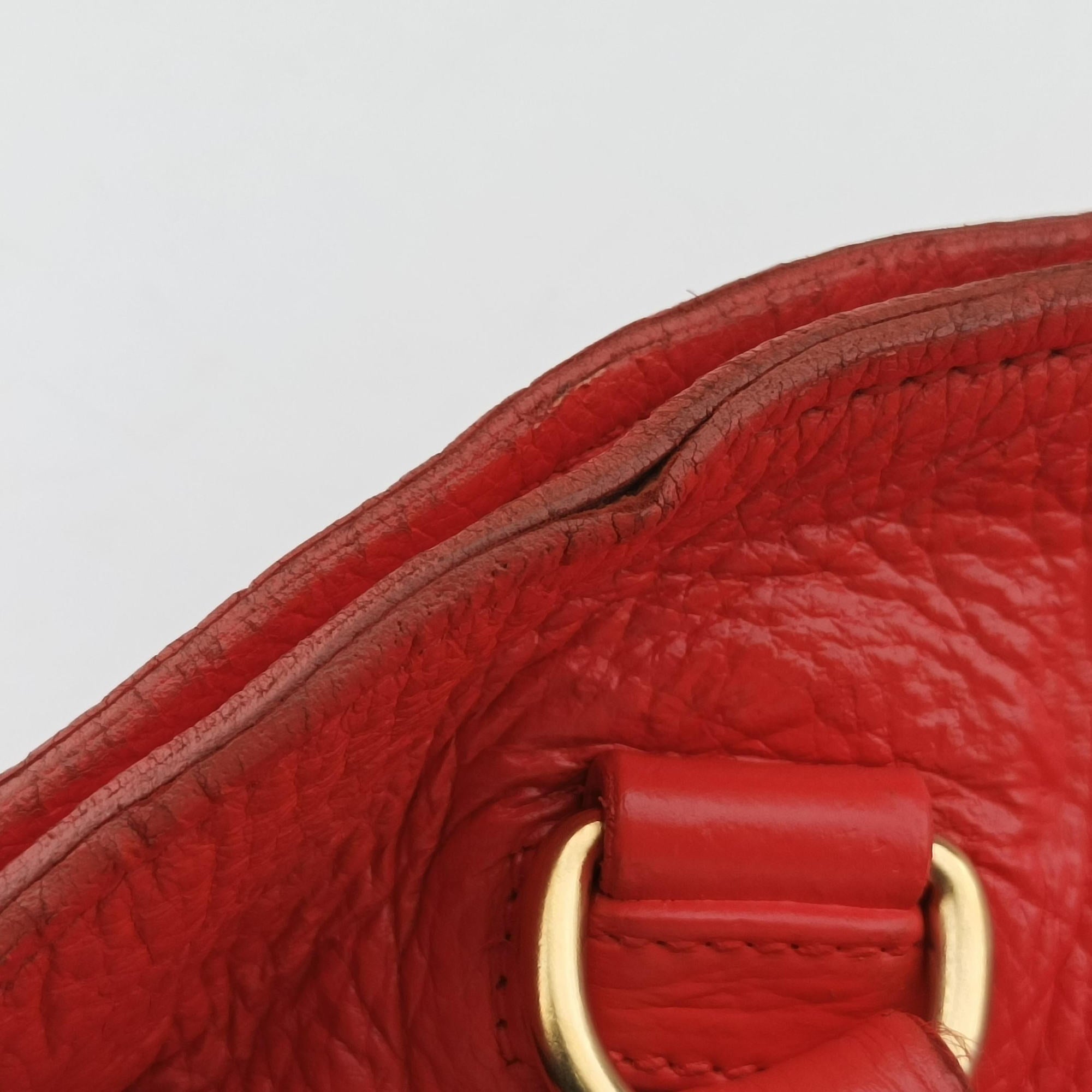 Turquoise New Look Panier Red Leather 117ターコイズ ニュールック パニエ レッド レザー 117