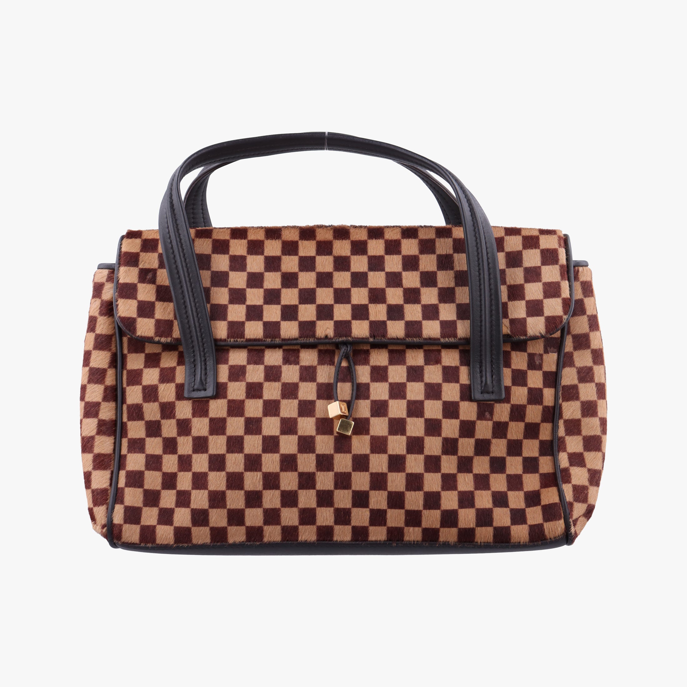 Lion Damier Sauvage Brown × Ebene × Checkerboard Pony Hair × Calf Leather M92131 CE1013ライオン ダミエソバージュ ブラウン × エベヌ ハラコ × レザー M92131 CE1013