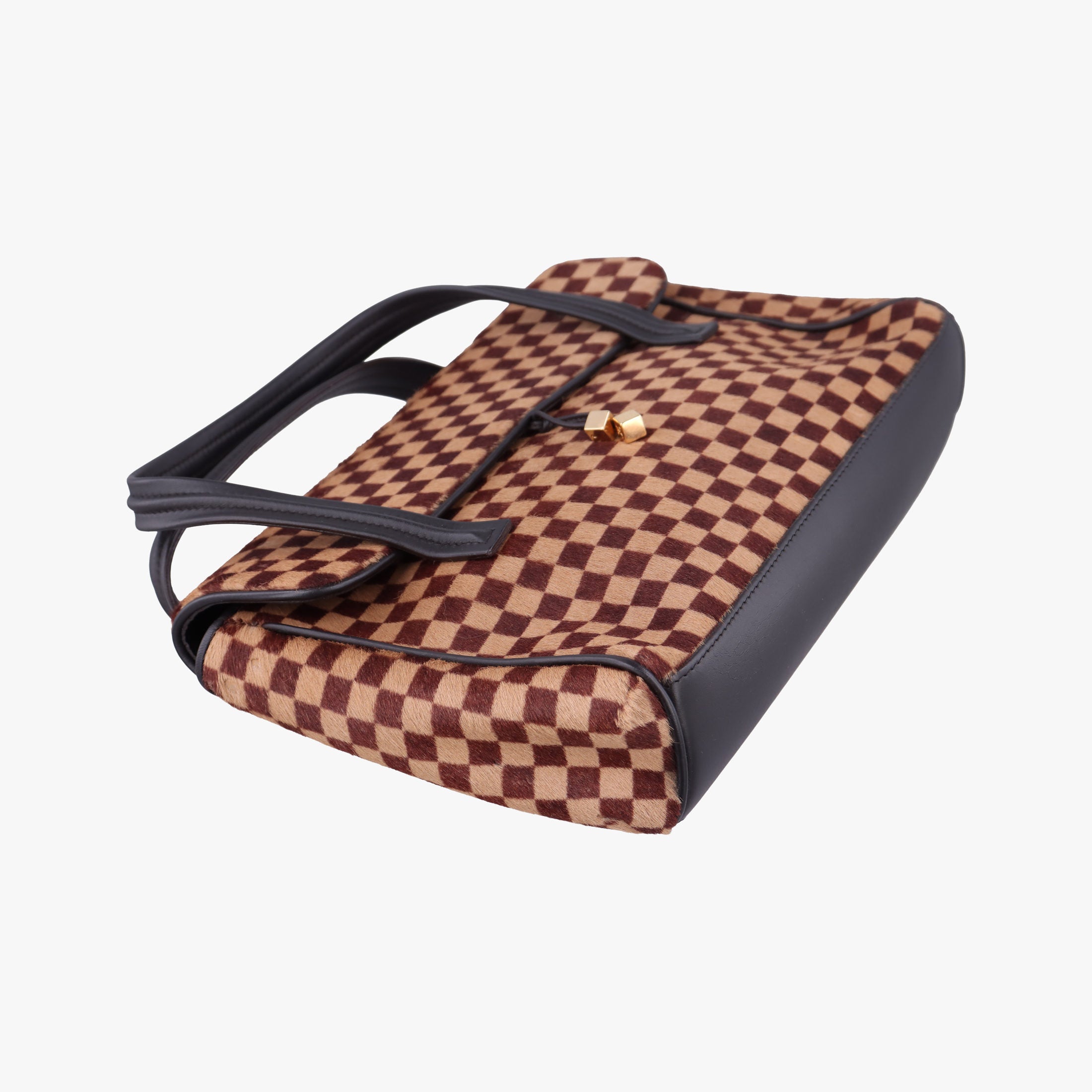 Lion Damier Sauvage Brown × Ebene × Checkerboard Pony Hair × Calf Leather M92131 CE1013ライオン ダミエソバージュ ブラウン × エベヌ ハラコ × レザー M92131 CE1013