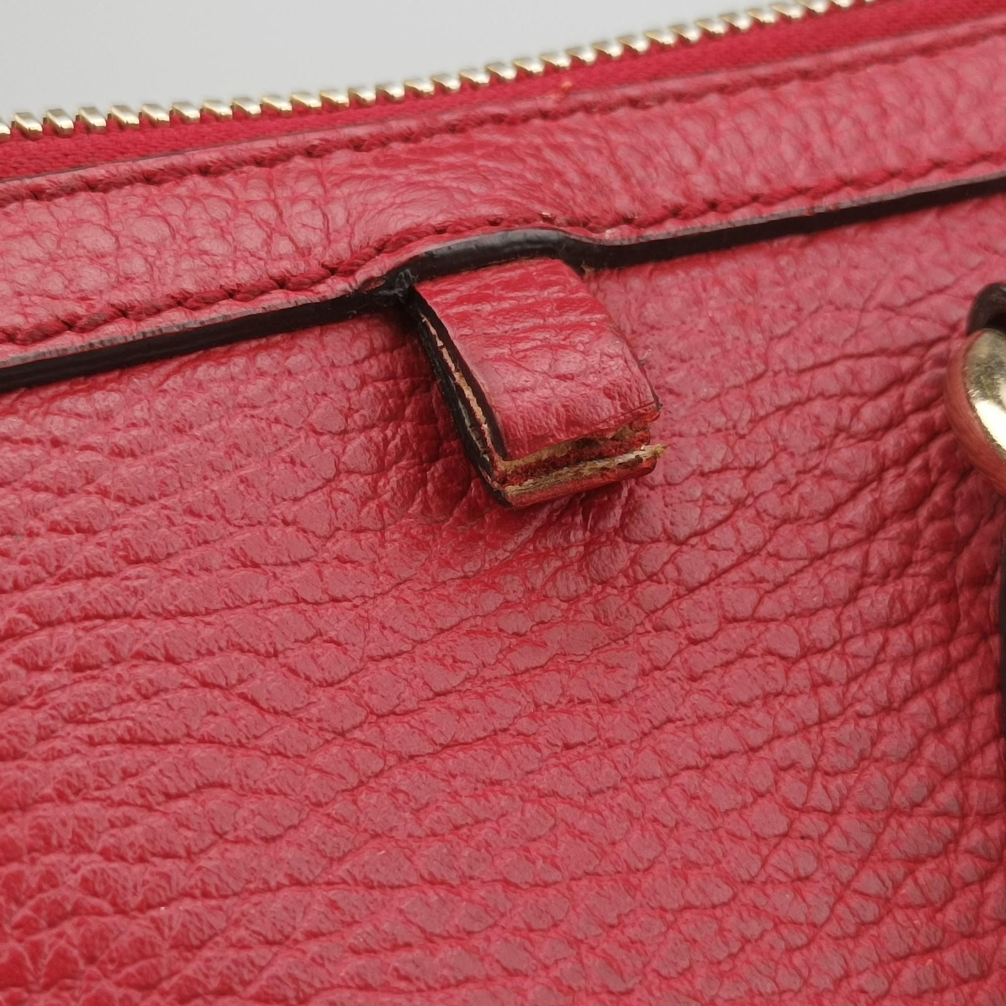 interlocking G Charmy Red Leather 449659 H022927099インターロッキングG チャーム アウトレット レッド レザー 449659 H022927099