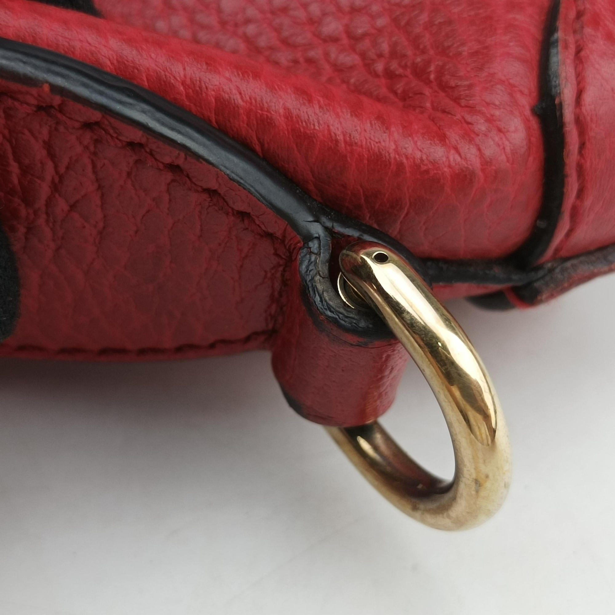 interlocking G Charmy Red Leather 449659 H022927099インターロッキングG チャーム アウトレット レッド レザー 449659 H022927099