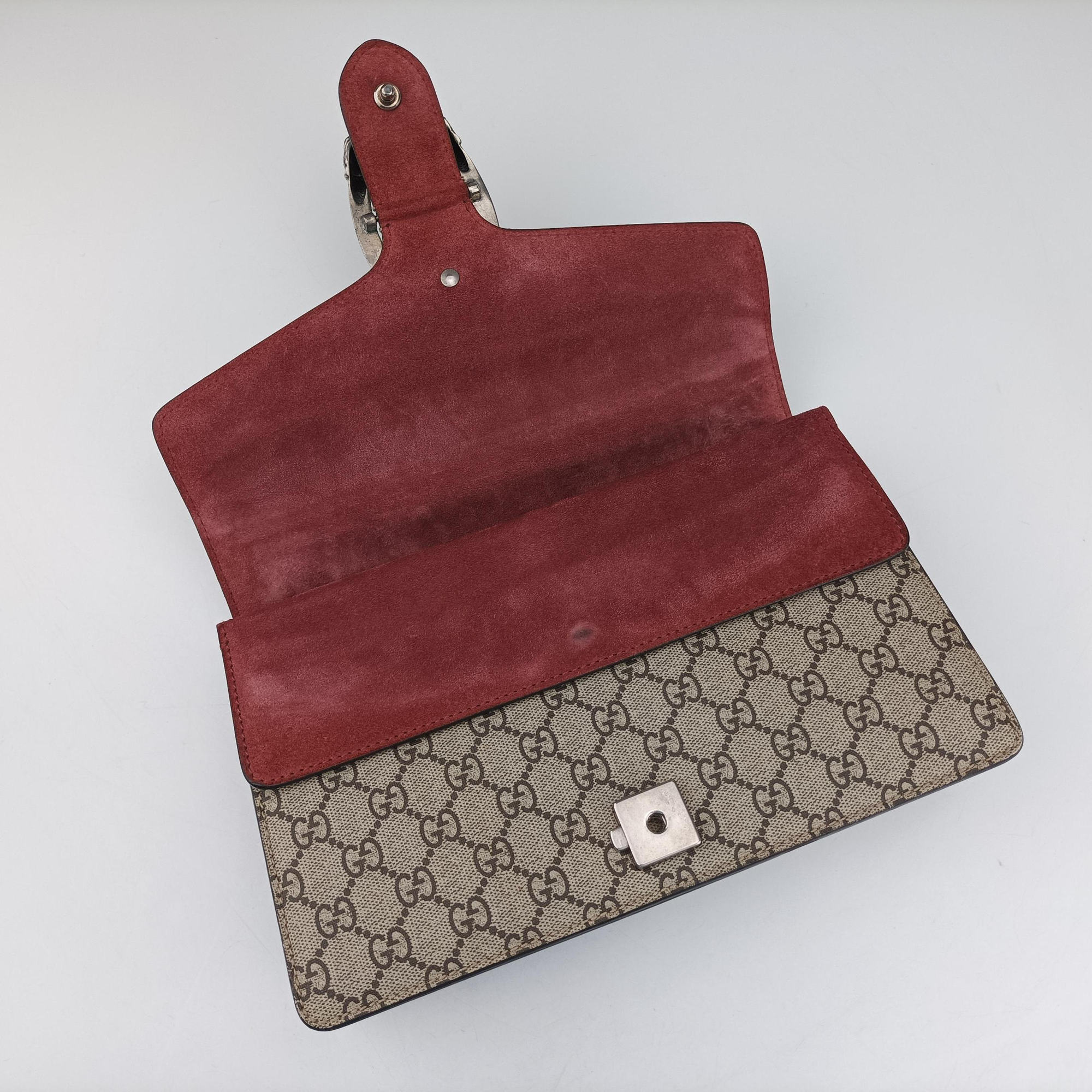 Dionysus Beige×Red×Multicolour PVC coated canvas × suede 400249 E025183580ディオニュソス ベージュ×レッド×マルチカラー PVCコーティングキャンバス × スエード 400249 E025183580