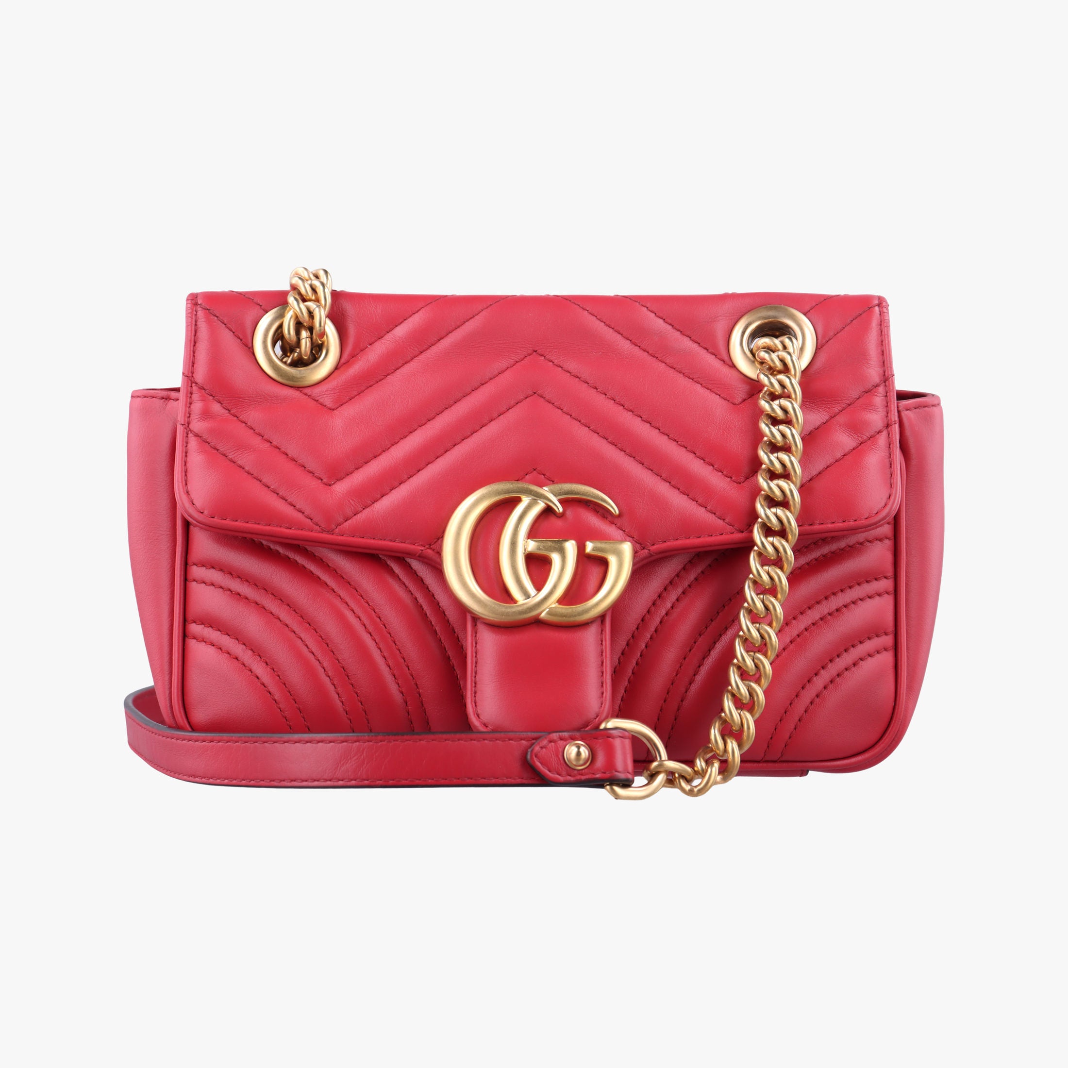 GG Marmont Red Leather 446744 C027769351GGマーモント レッド レザー 446744 C027769351