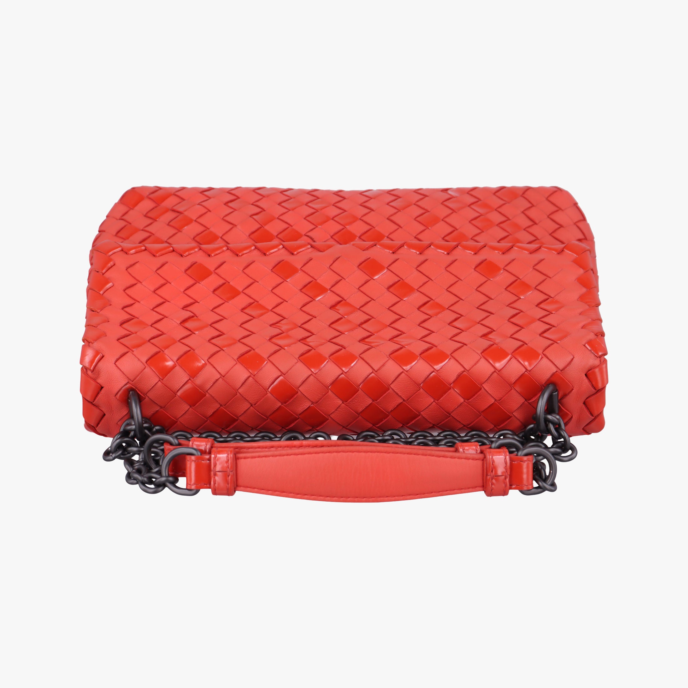 Intrecciato Olimpia Red lambskin B07176403Fイントレチャート オリンピア レッド ラムスキン B07176403F