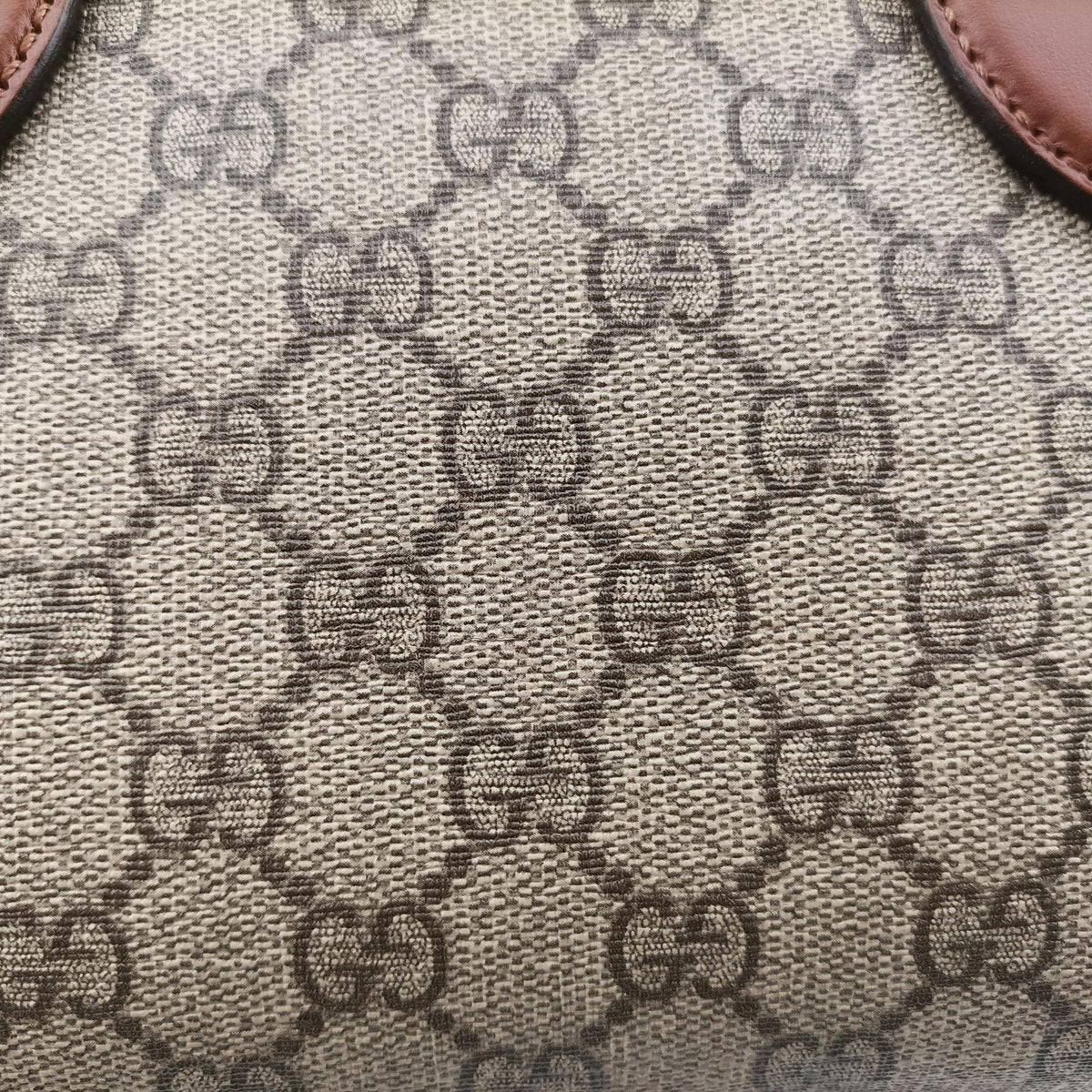 GG SUPREME beige×brown PVC coated canvas×Leather 409529 G019160675GGスプリーム ベージュ×ブラウン PVCコーティングキャンバス×レザー 409529 G019160675