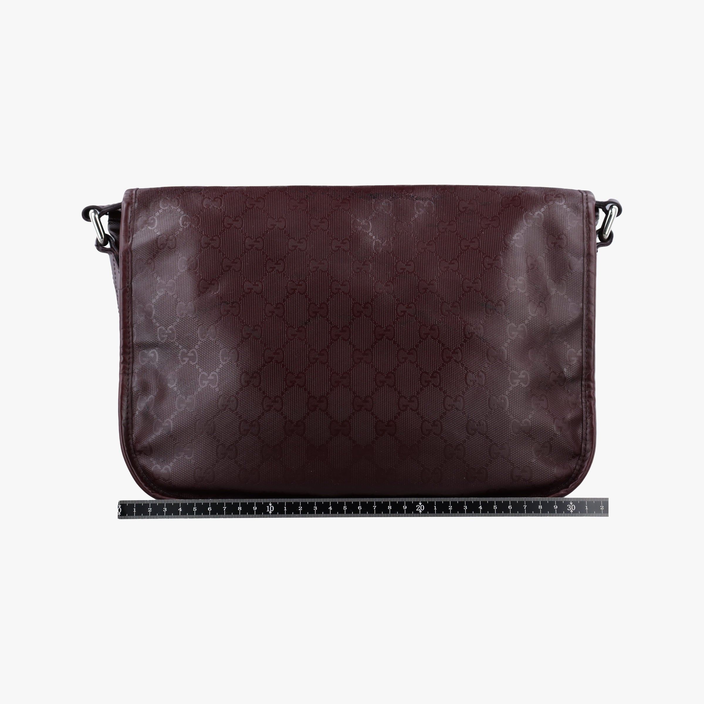 GG Plus Messenger Burgundy PVC coated canvas 201732 C7030608GGプラス メッセンジャー ワインレッド PVCコーティングキャンバス 201732 C7030608