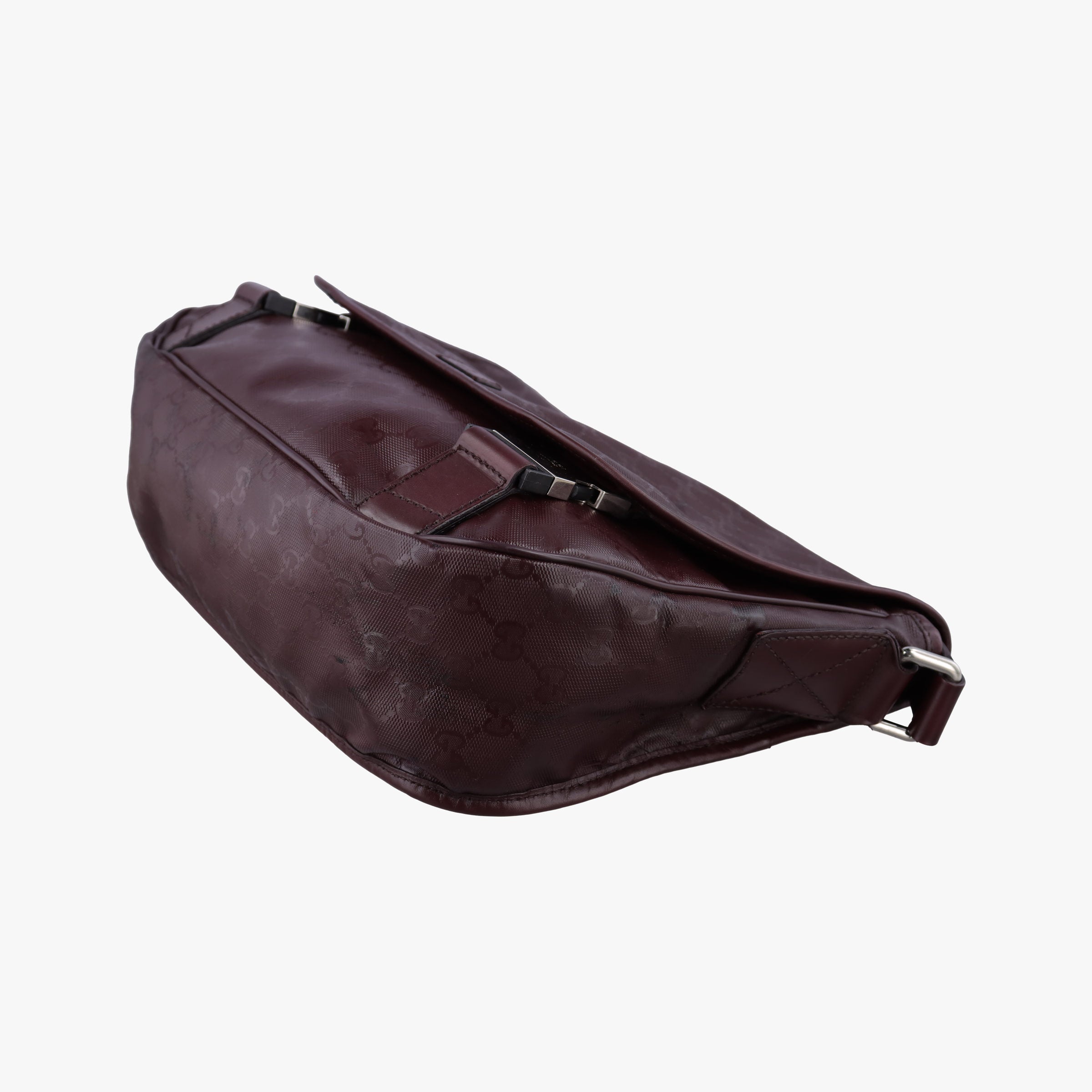 GG Plus Messenger Burgundy PVC coated canvas 201732 C7030608GGプラス メッセンジャー ワインレッド PVCコーティングキャンバス 201732 C7030608