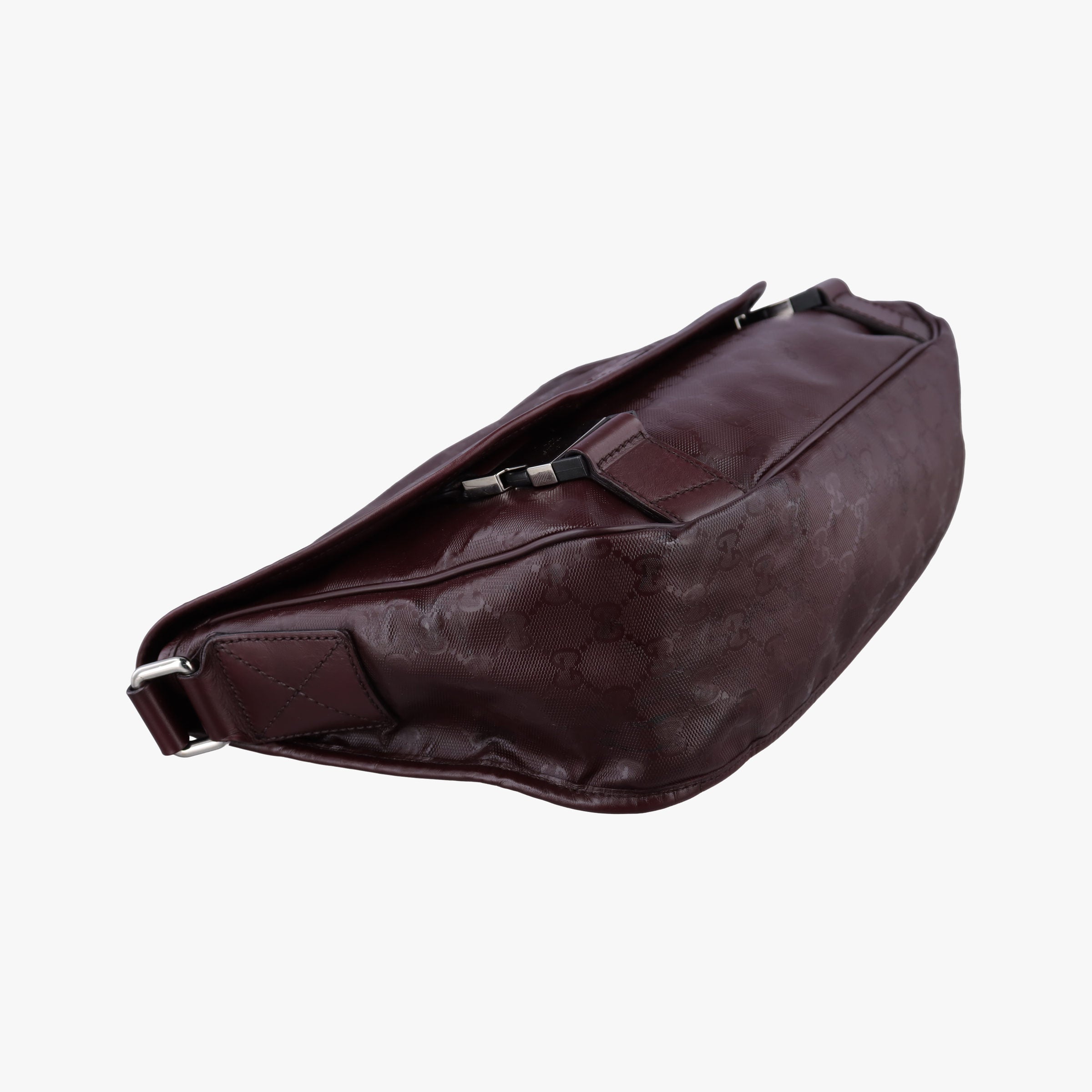 GG Plus Messenger Burgundy PVC coated canvas 201732 C7030608GGプラス メッセンジャー ワインレッド PVCコーティングキャンバス 201732 C7030608