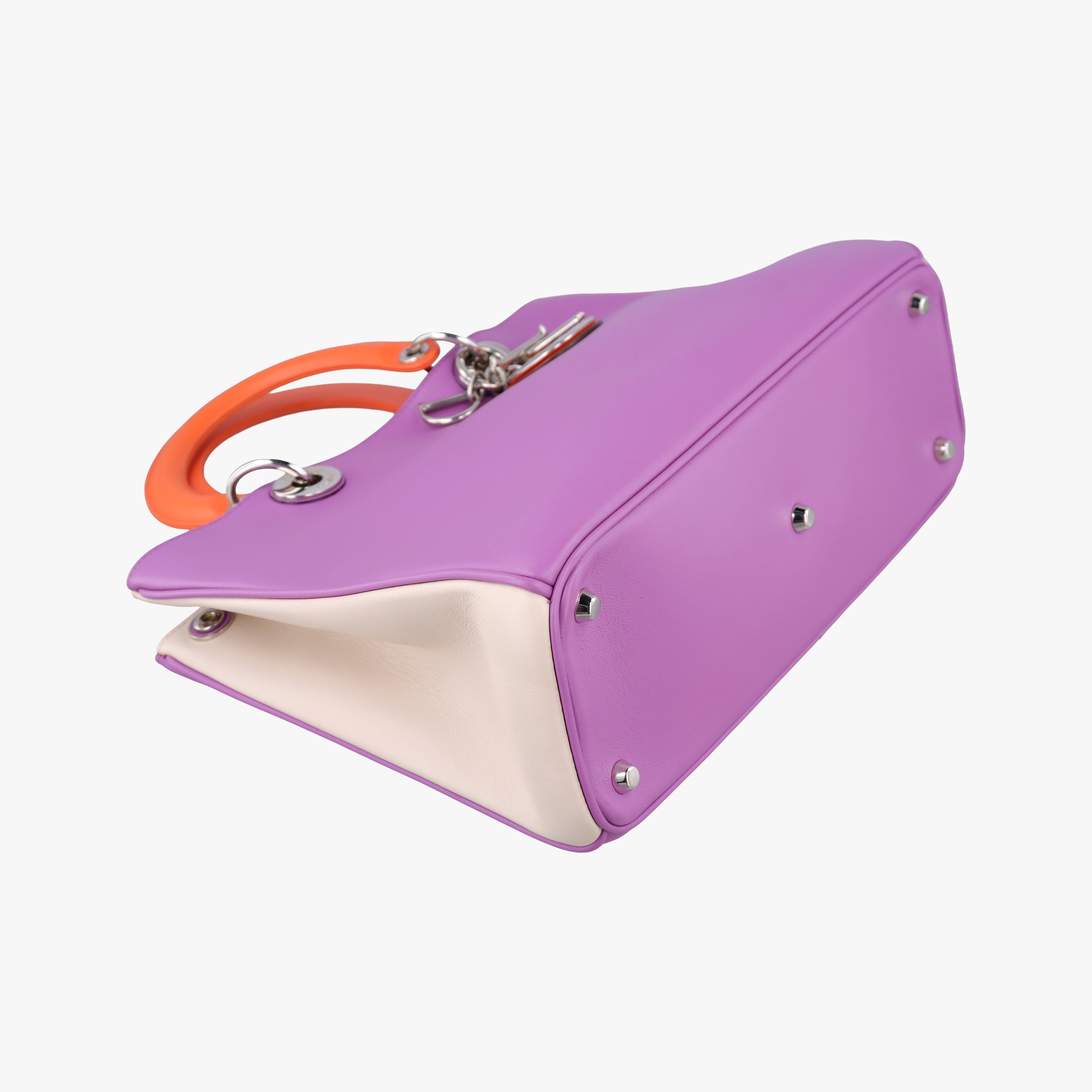 Diorissimo Purple×Orange Leather 09-MA-0134ディオリッシモ パープル×オレンジ レザー 09-MA-0134