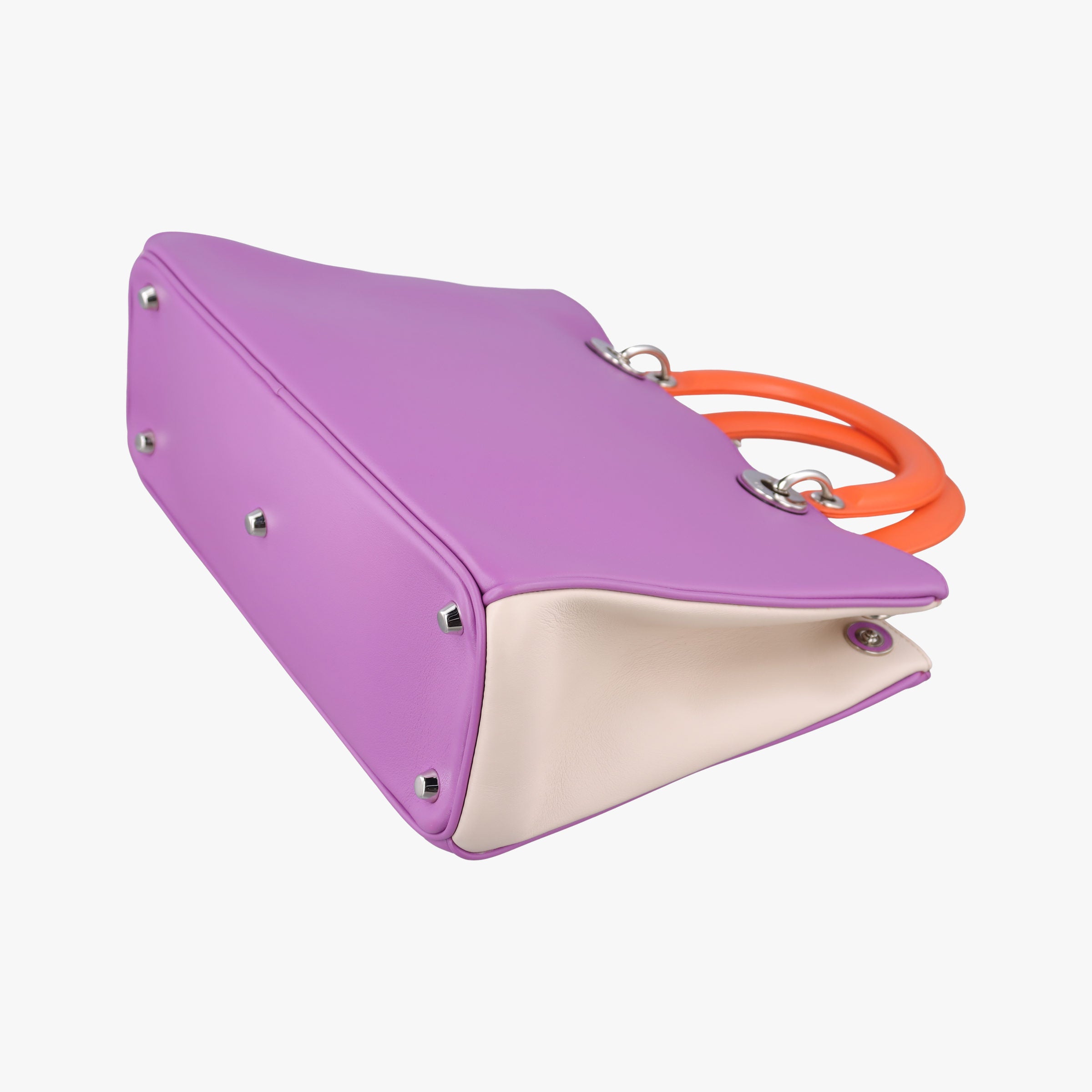 Diorissimo Purple×Orange Leather 09-MA-0134ディオリッシモ パープル×オレンジ レザー 09-MA-0134