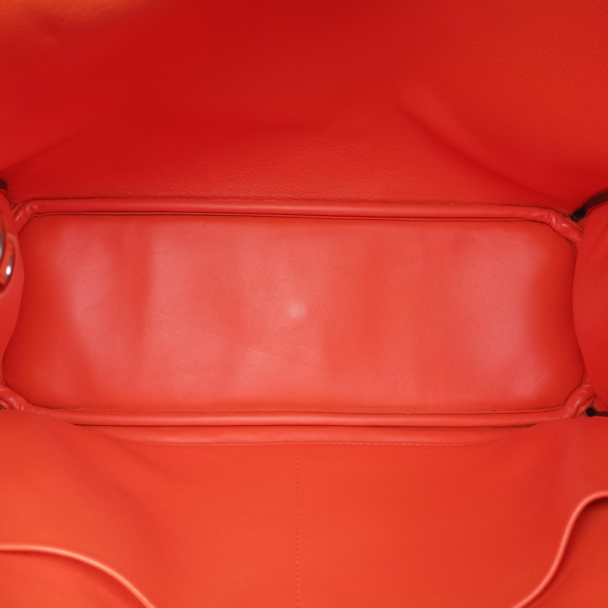 Diorissimo Purple×Orange Leather 09-MA-0134ディオリッシモ パープル×オレンジ レザー 09-MA-0134