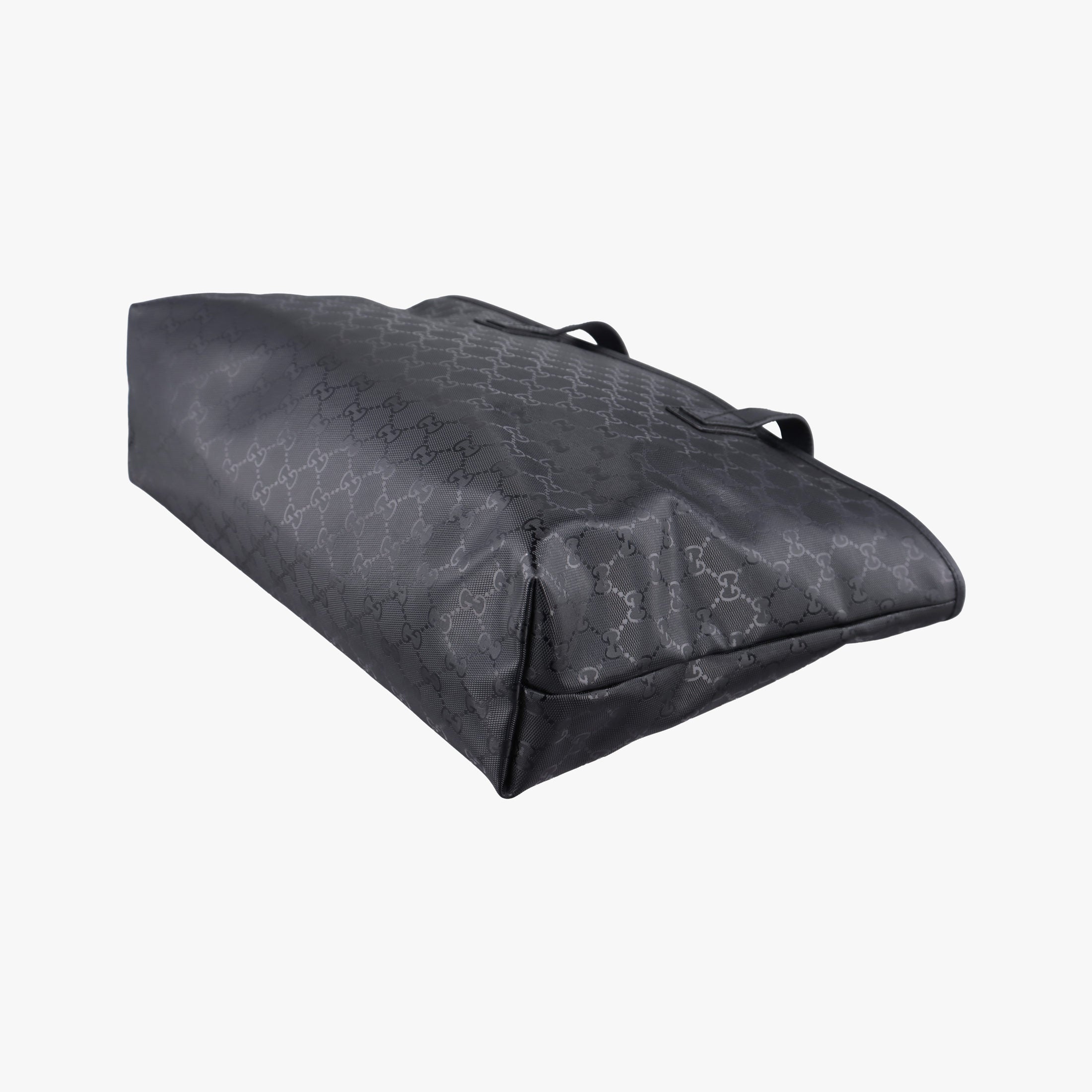 GG Imprime Black PVC coated canvas×Leather 211137 A013050284インプリメ ブラック PVCコーティングキャンバス×レザー 211137 A013050284