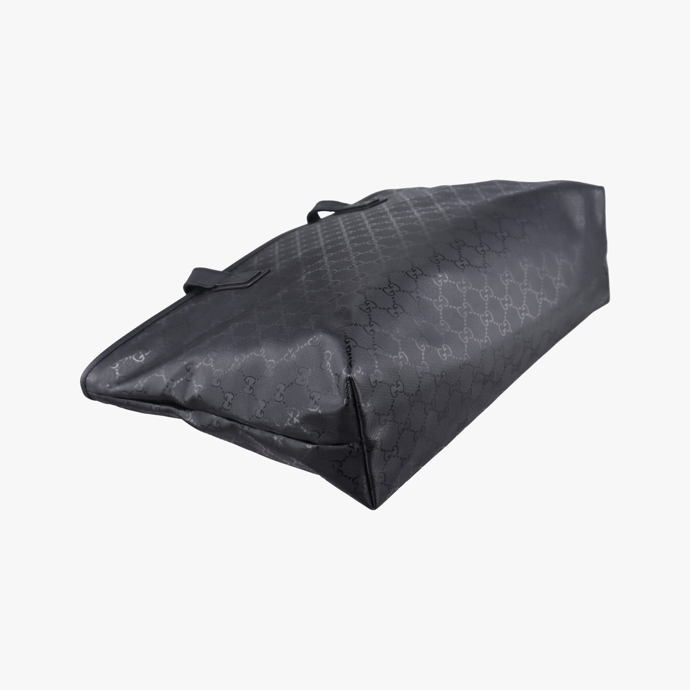 GG Imprime Black PVC coated canvas×Leather 211137 A013050284インプリメ ブラック PVCコーティングキャンバス×レザー 211137 A013050284