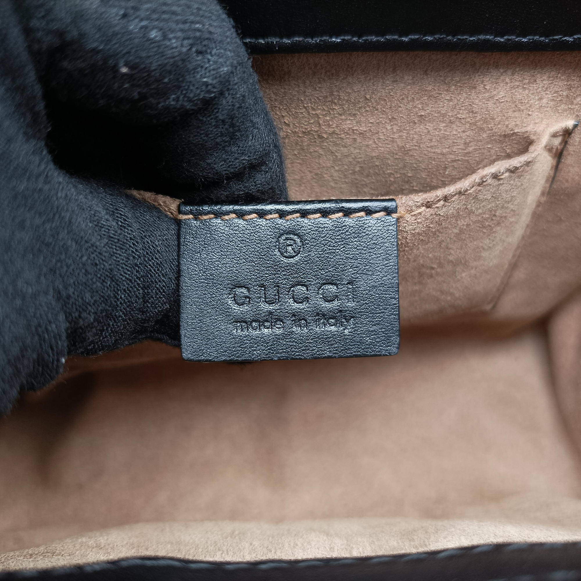 Padlock beige×black PVC coated canvas×Leather 409487 F023962397パドロック ベージュ×ブラック PVCコーティングキャンバス×レザー 409487 F023962397