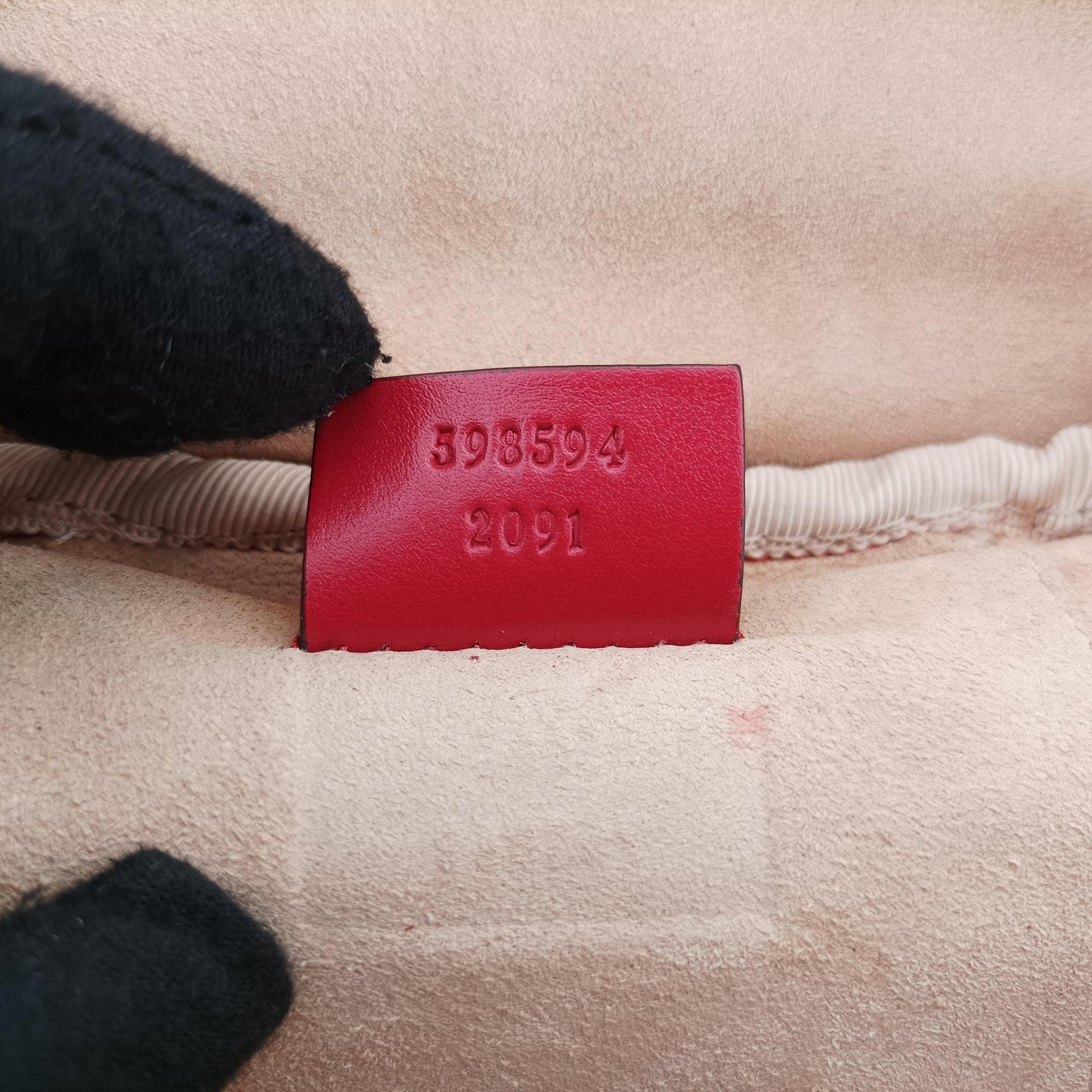 GG Marmont Red Leather 598594 GGマーモント レッド レザー 598594
