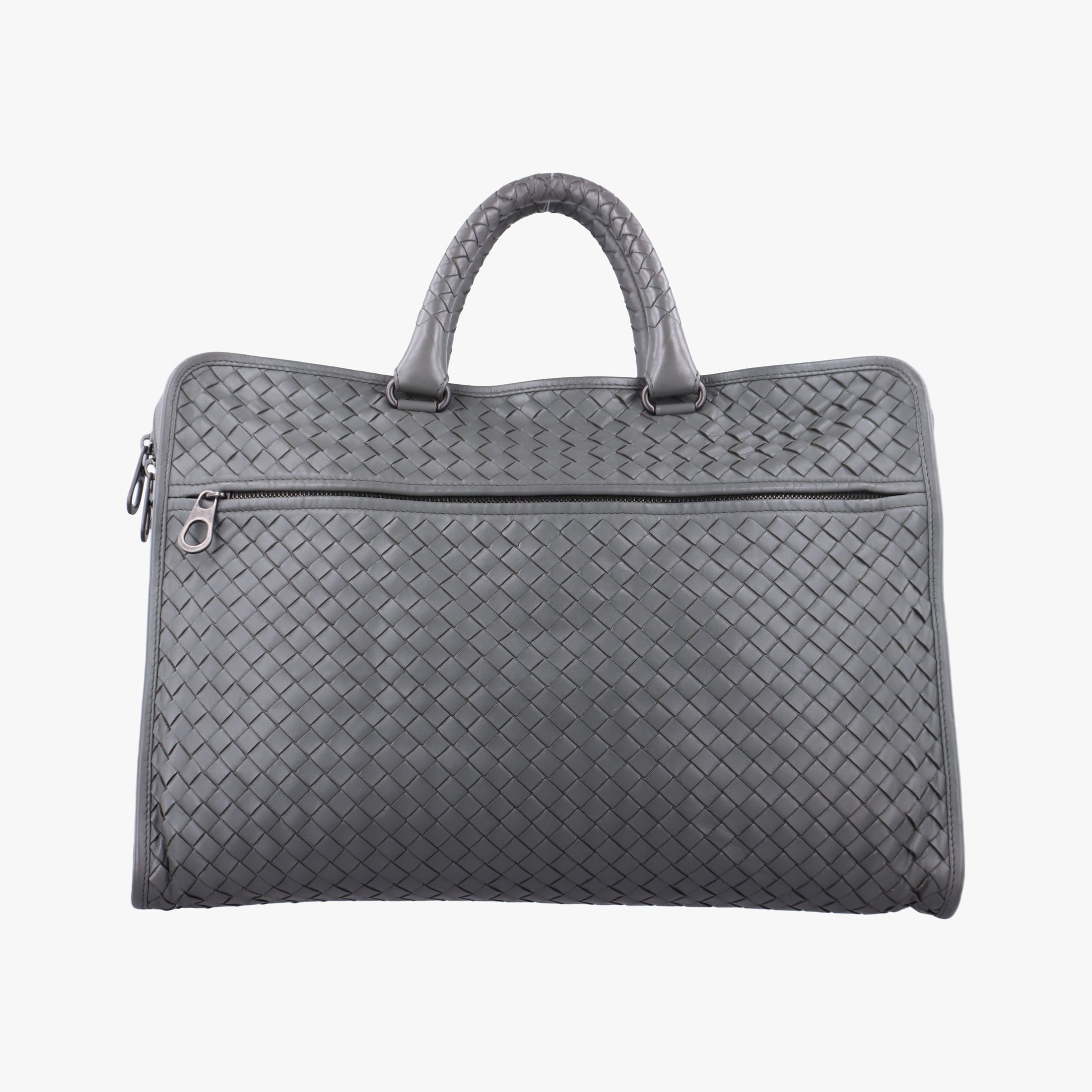 Intrecciato Grey lambskin B02802370Fイントレチャート グレー ラムスキン B02802370F