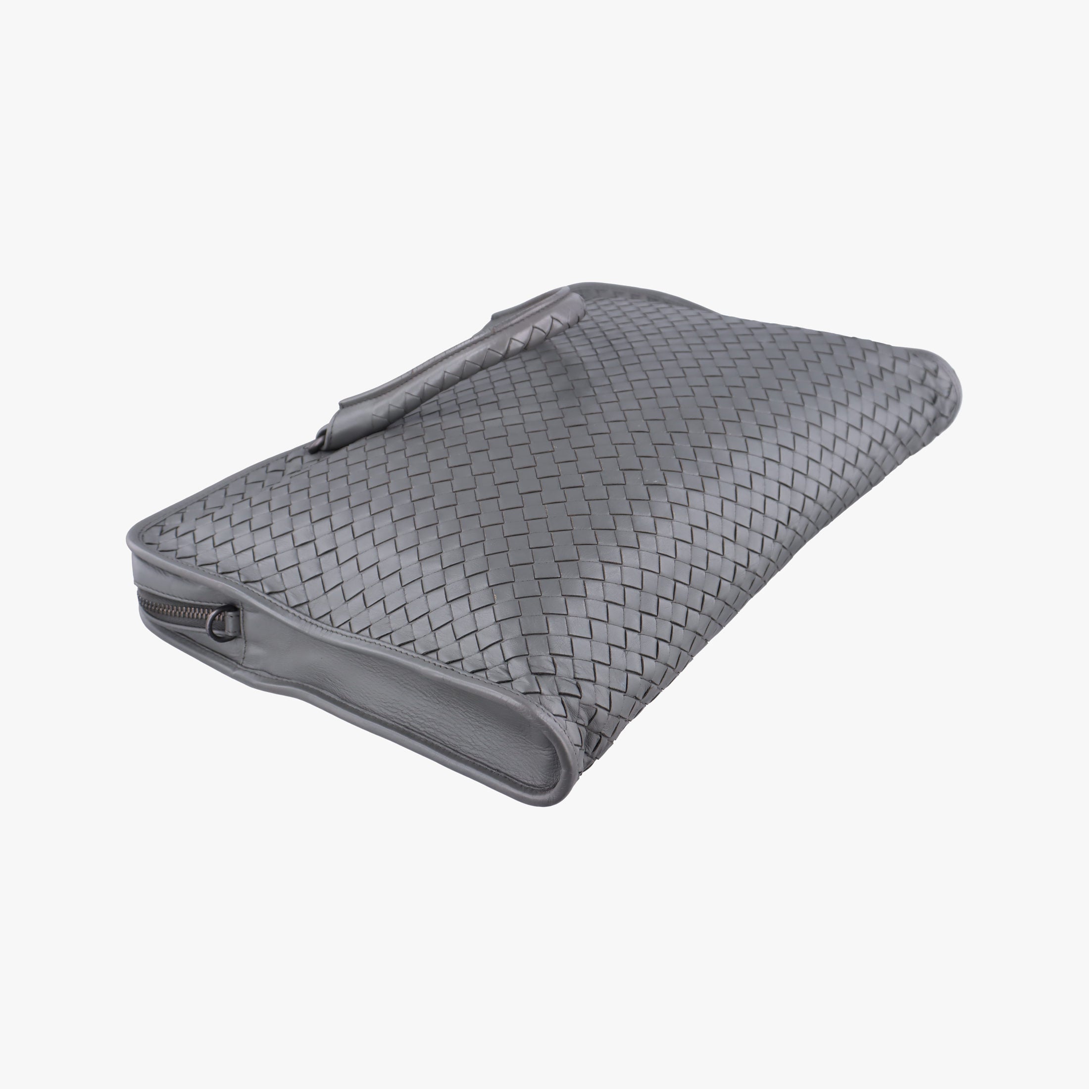 Intrecciato Grey lambskin B02802370Fイントレチャート グレー ラムスキン B02802370F