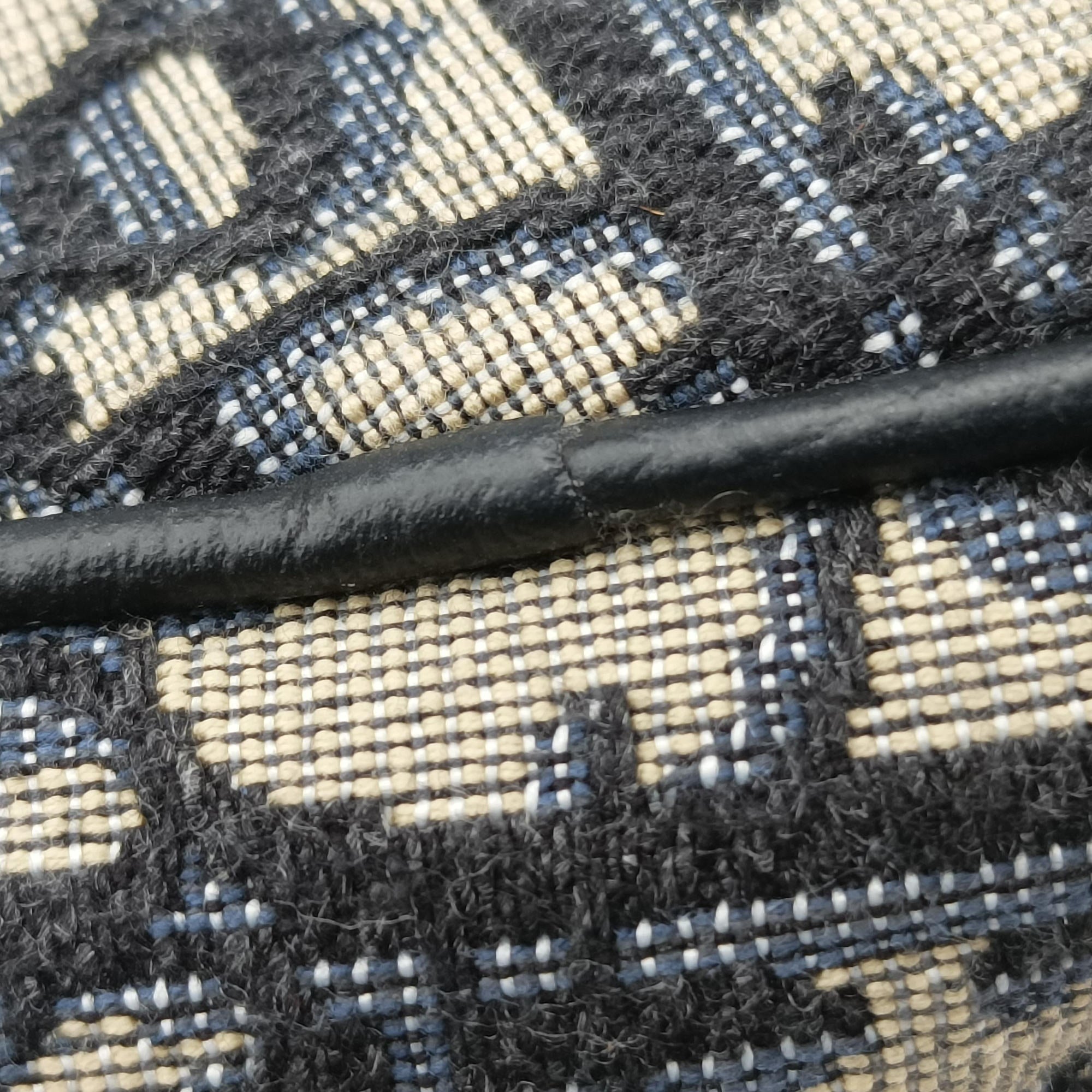 saddle Navy Jacquard×Leather 26-BO-1220サドル ネイビー ジャガード×レザー 26-BO-1220