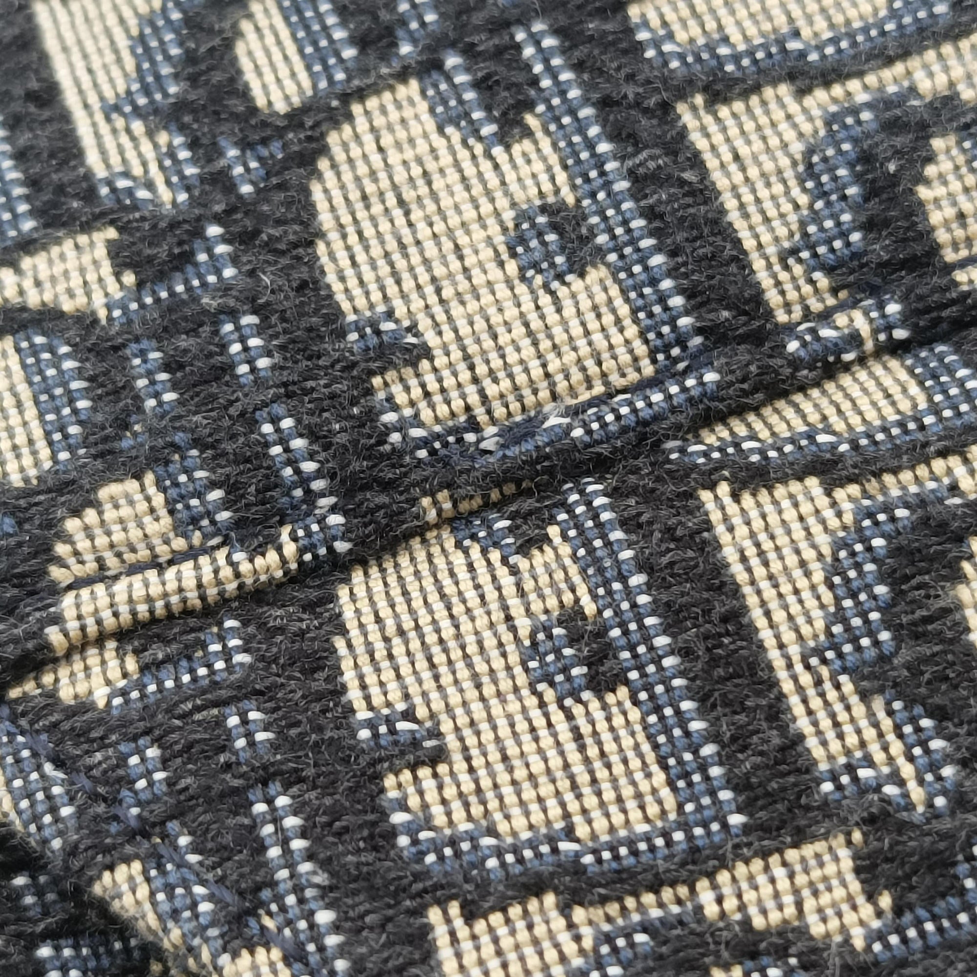 saddle Navy Jacquard×Leather 26-BO-1220サドル ネイビー ジャガード×レザー 26-BO-1220