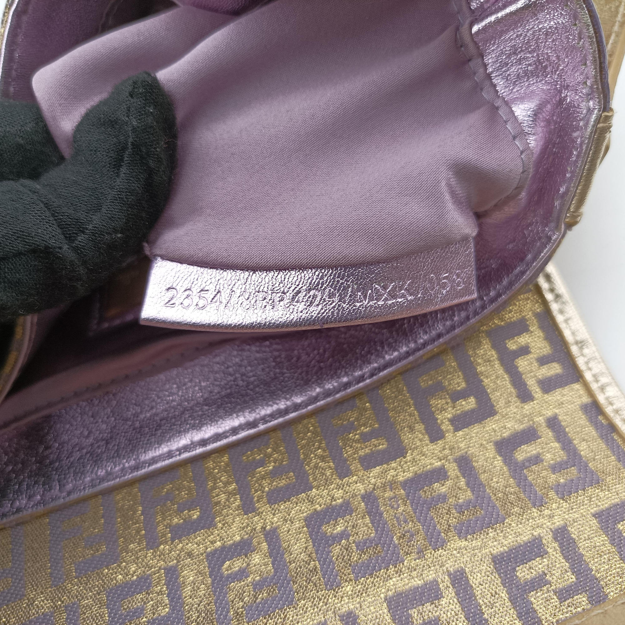 Zucchino turn lock golden×Multicolour canvas×leather 8BR429 2354/8BR429/MXK/058ズッキーノ ターンロック ゴールド×マルチカラー キャンバス×レザー 8BR429 2354/8BR429/MXK/058