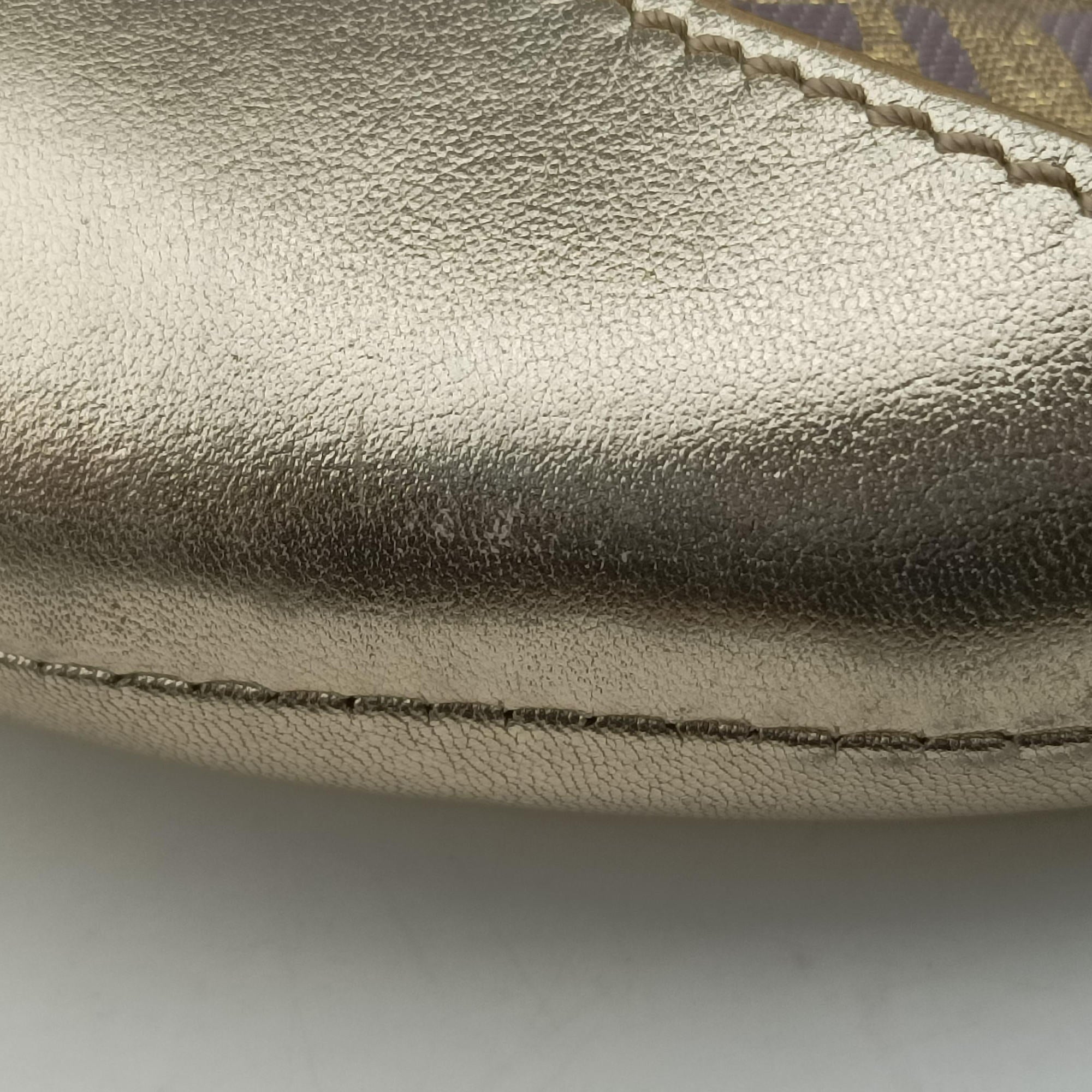 Zucchino turn lock golden×Multicolour canvas×leather 8BR429 2354/8BR429/MXK/058ズッキーノ ターンロック ゴールド×マルチカラー キャンバス×レザー 8BR429 2354/8BR429/MXK/058