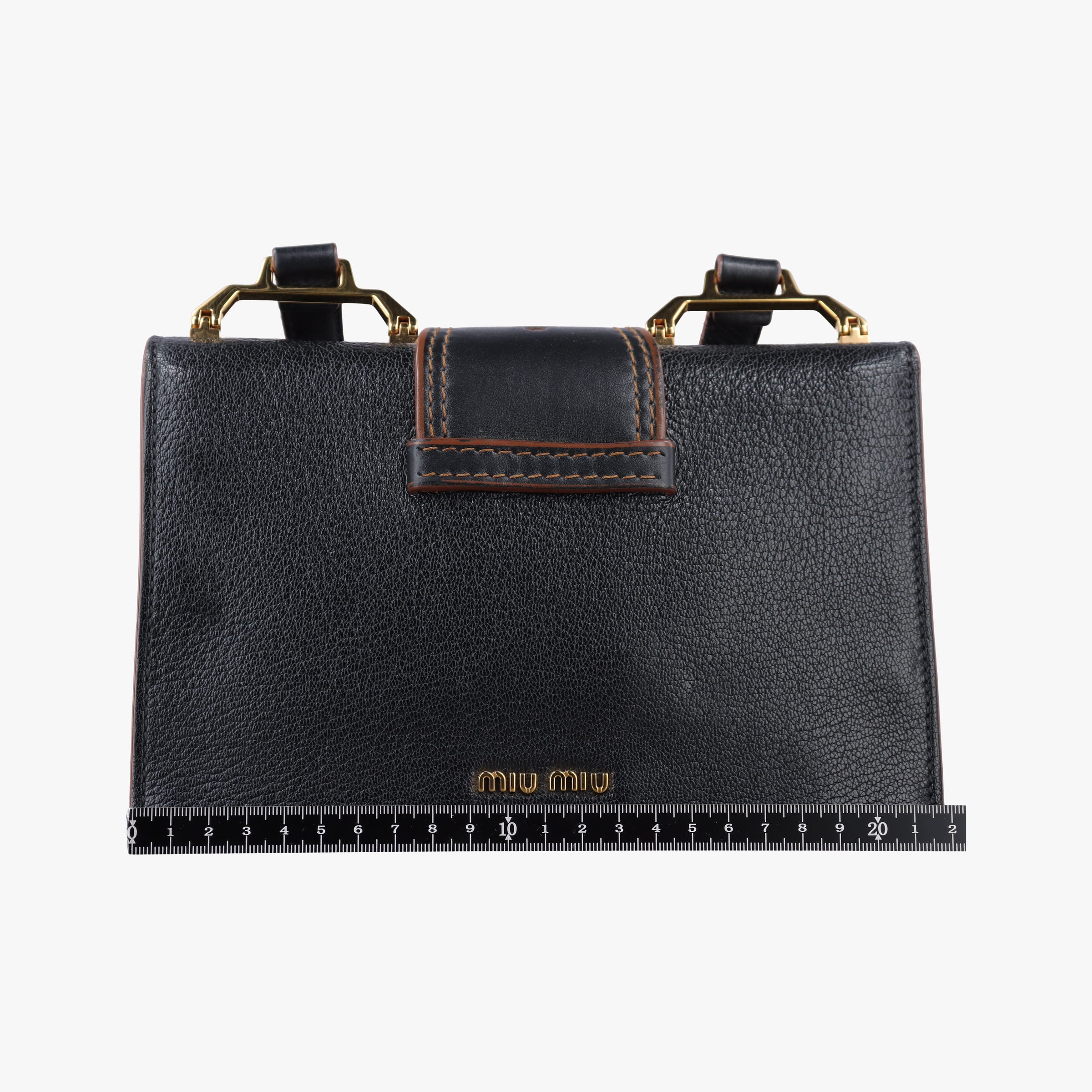 Miu Lady Black Leather 235ミュウレディ ブラック レザー 235