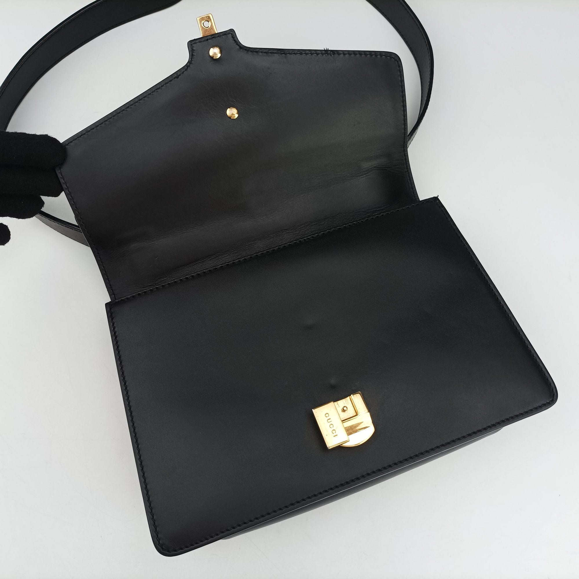 Sylvie Black×green×red Leather 421882 E019985293シルヴィ ブラック×グリーン×レッド レザー 421882 E019985293