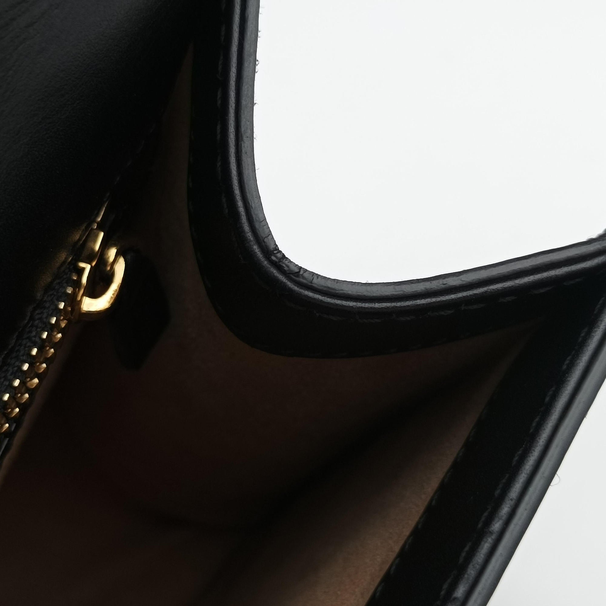 Sylvie Black×green×red Leather 421882 E019985293シルヴィ ブラック×グリーン×レッド レザー 421882 E019985293