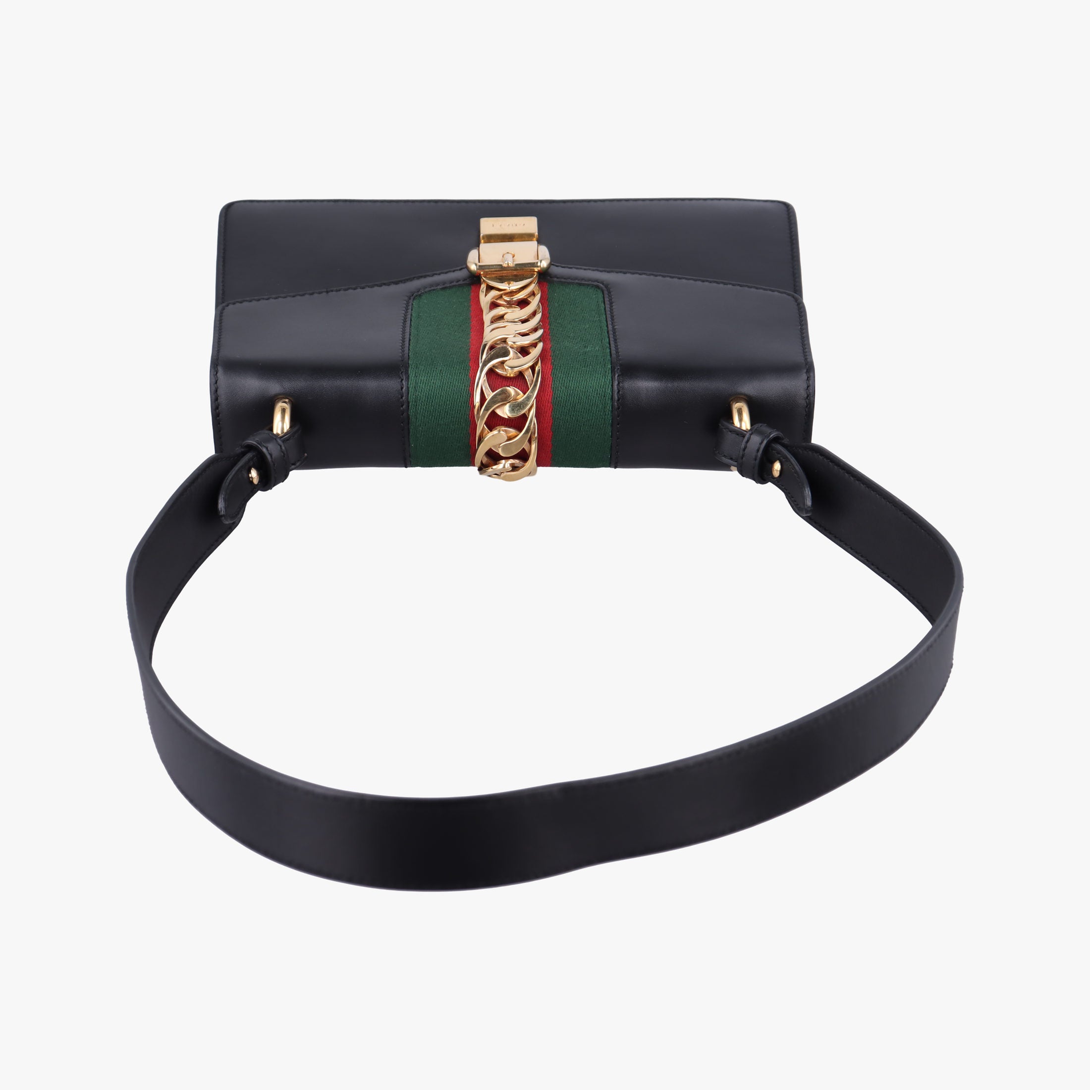 Sylvie Black×green×red Leather 421882 E019985293シルヴィ ブラック×グリーン×レッド レザー 421882 E019985293