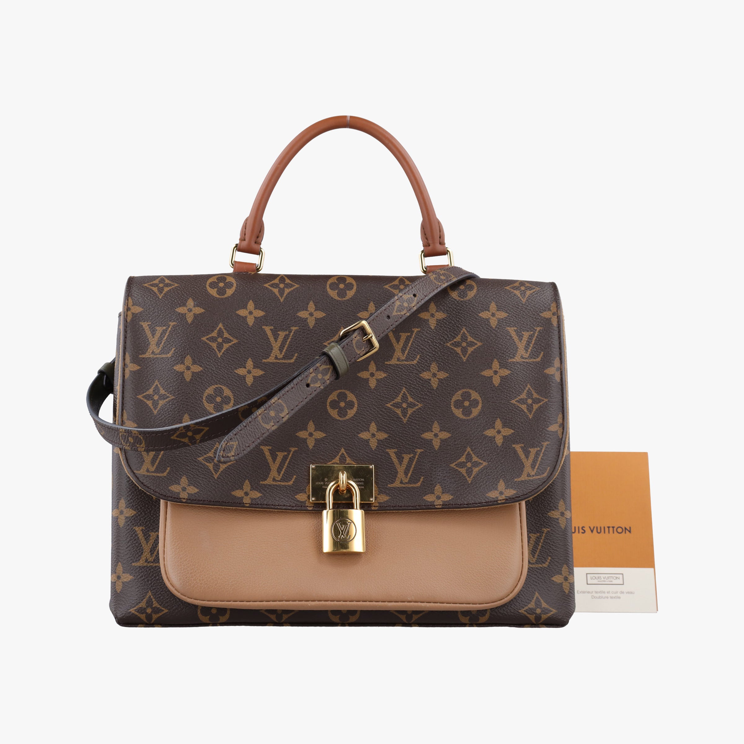 MARIGNAN brown×SESAME Monogram Canvas×calf leather M44544 FL2128 IC Chipマリニャン モノグラム/ブラウン×セサミ モノグラムキャンバス×カーフレザー M44544 FL2128 ICチップ