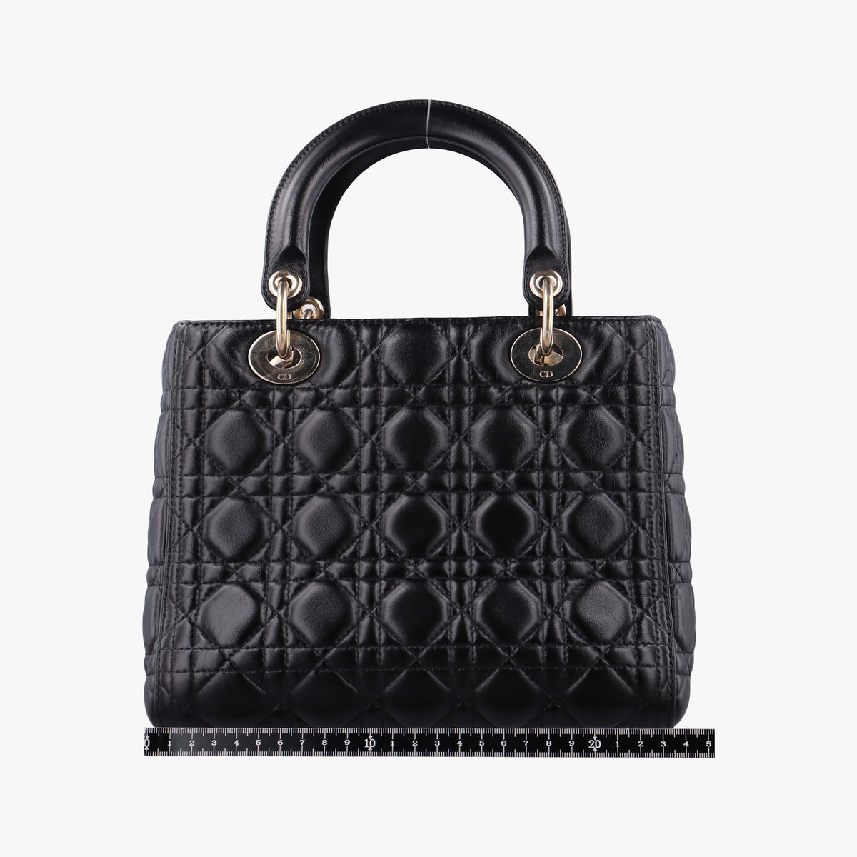 Lady Dior Black lambskin 16-BO-0123レディディオール ブラック ラムスキン 16-BO-0123