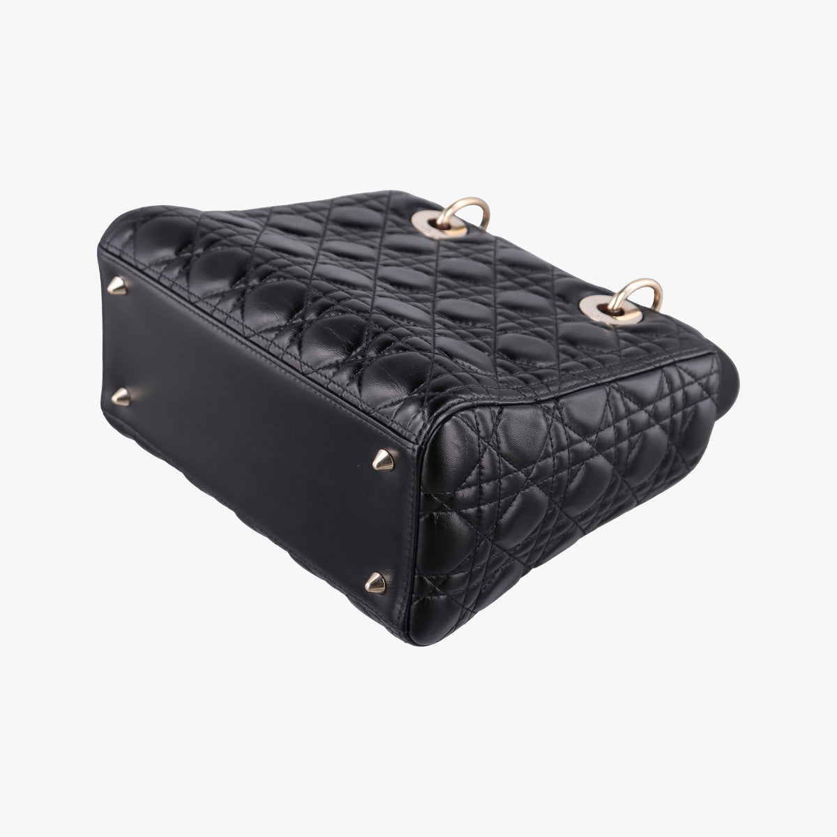 Lady Dior Black lambskin 16-BO-0123レディディオール ブラック ラムスキン 16-BO-0123