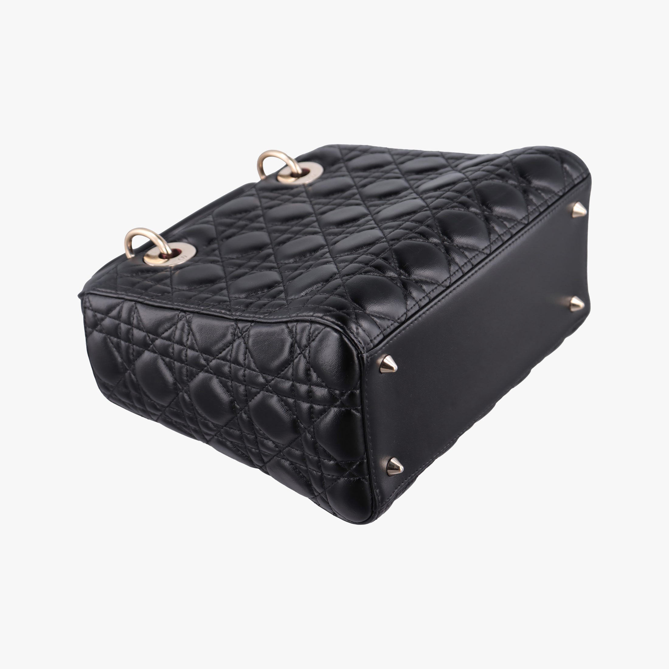 Lady Dior Black lambskin 16-BO-0123レディディオール ブラック ラムスキン 16-BO-0123