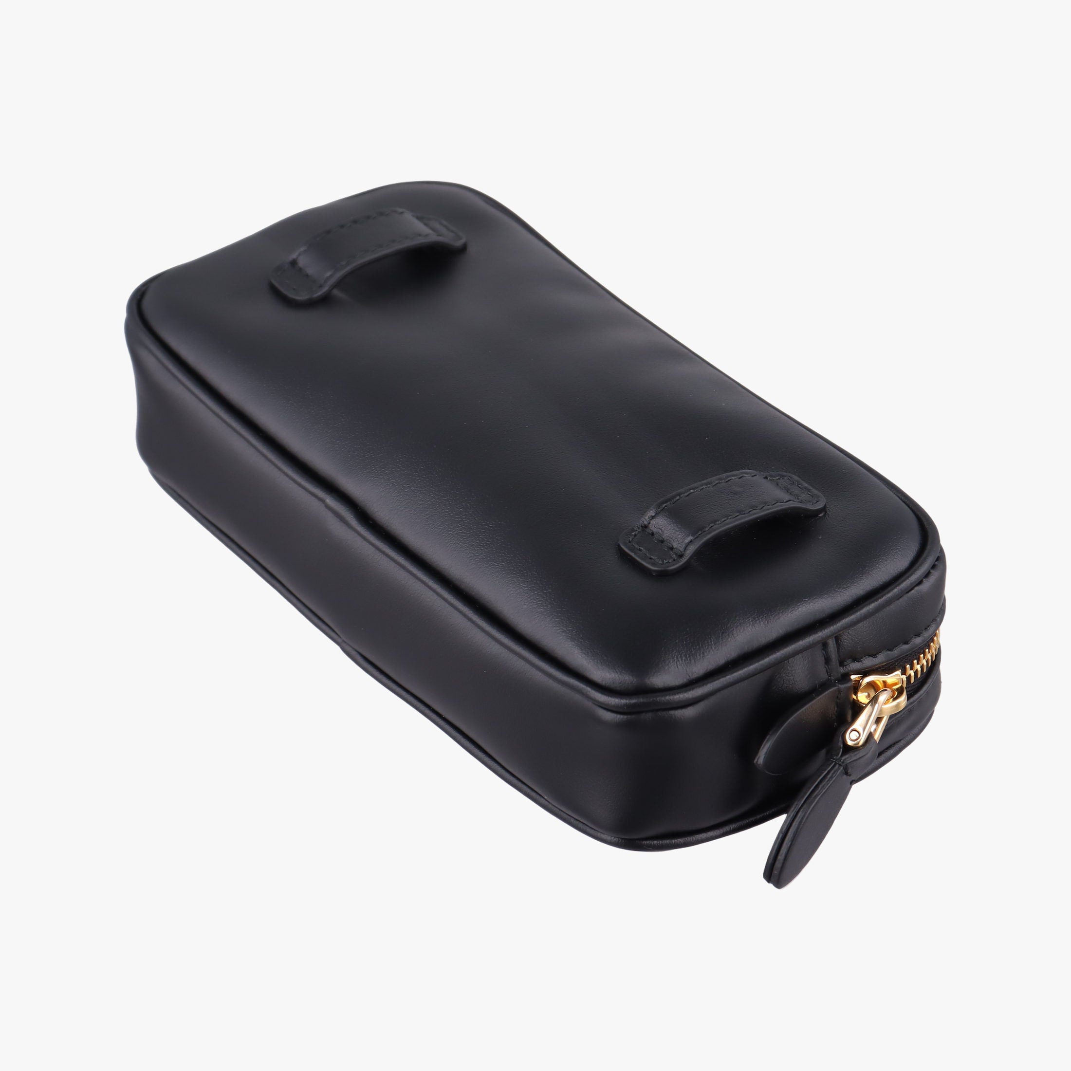 Logo belt Black leather DNP104ロゴベルト ブラック レザー DNP104