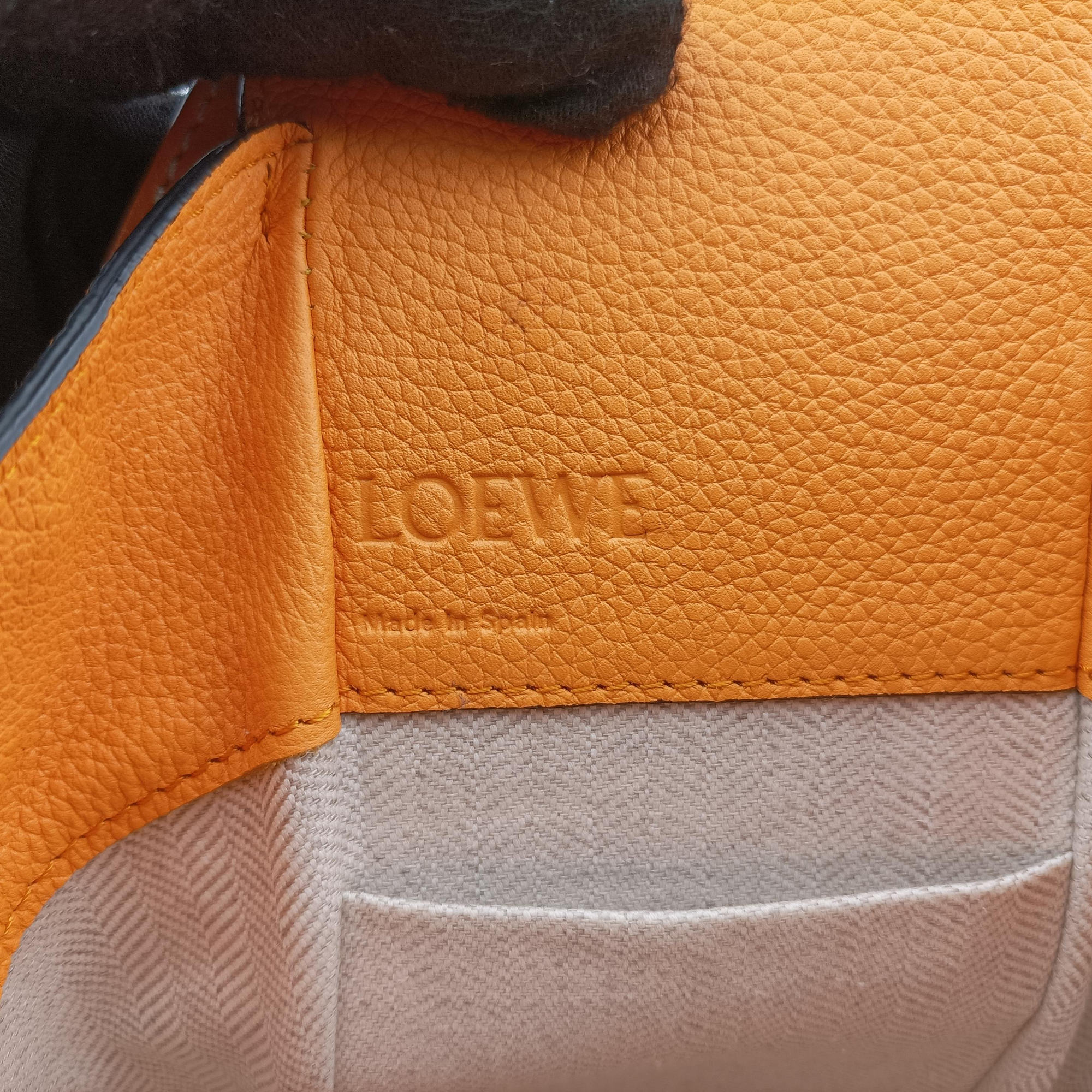 Hammock Drawstring Mini Orange Leather 061846ハンモックドローストリング ミニ オレンジ レザー 061846