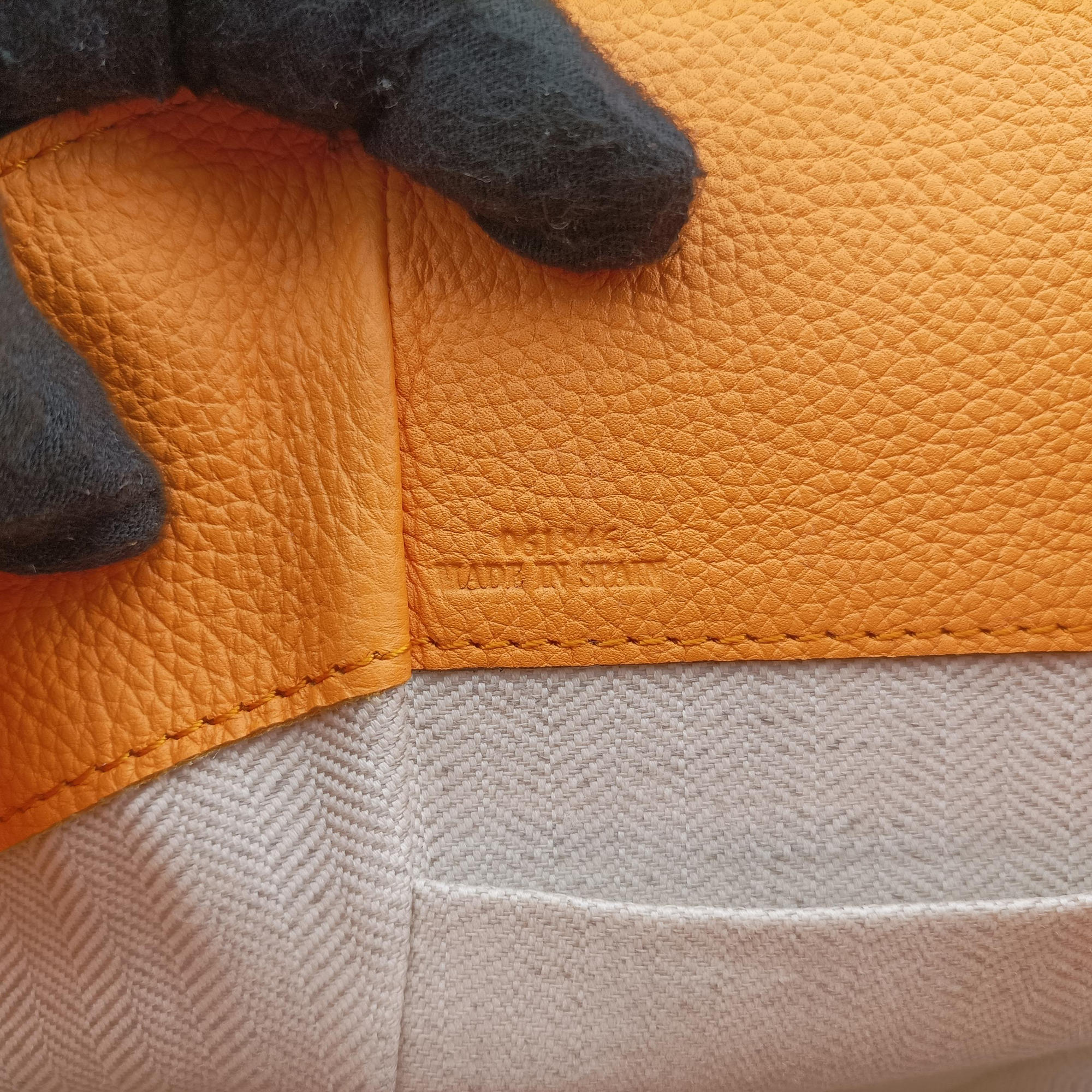 Hammock Drawstring Mini Orange Leather 061846ハンモックドローストリング ミニ オレンジ レザー 061846