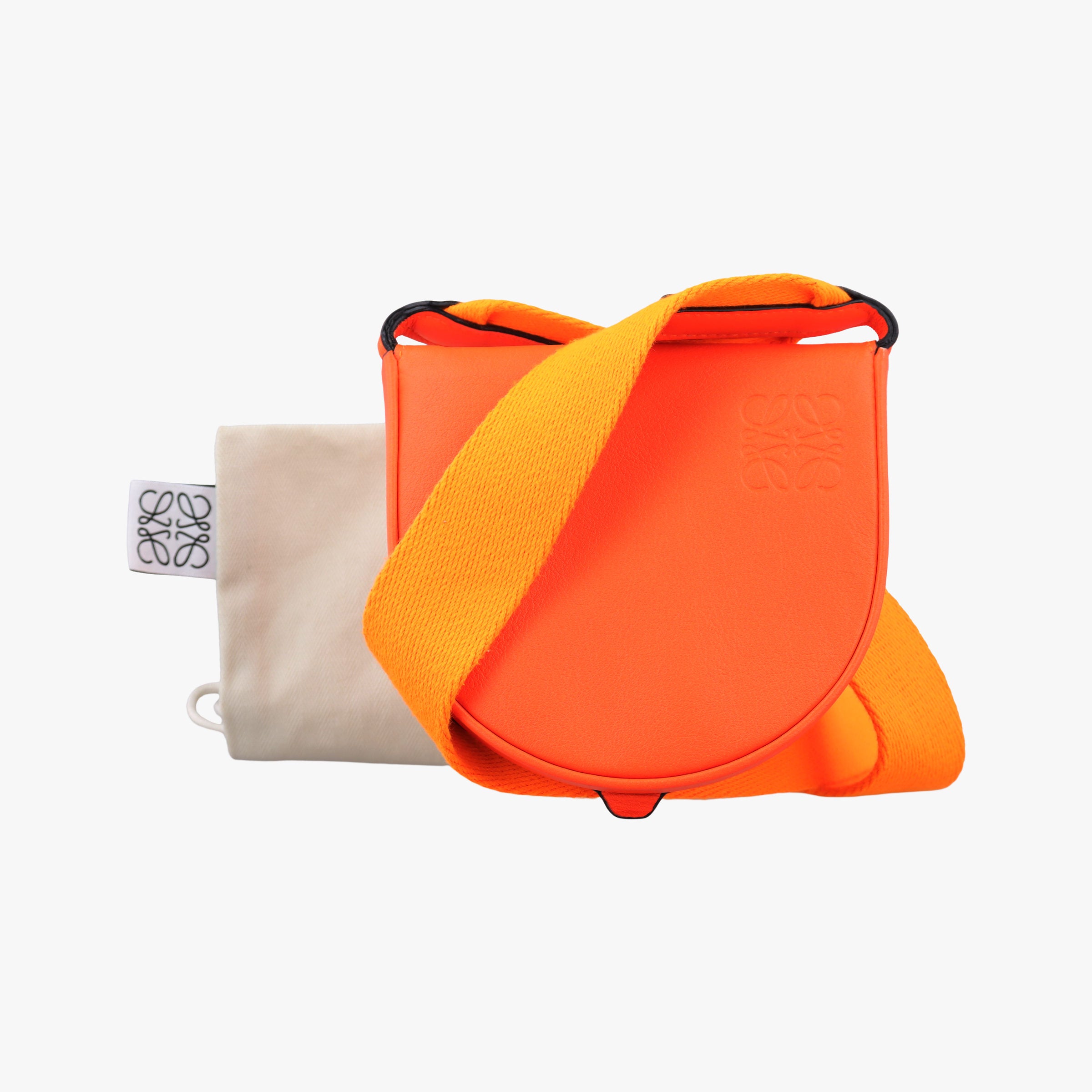 Heel Pouch mini Orange Leather 102011ヒールポーチミニ オレンジ レザー 102011