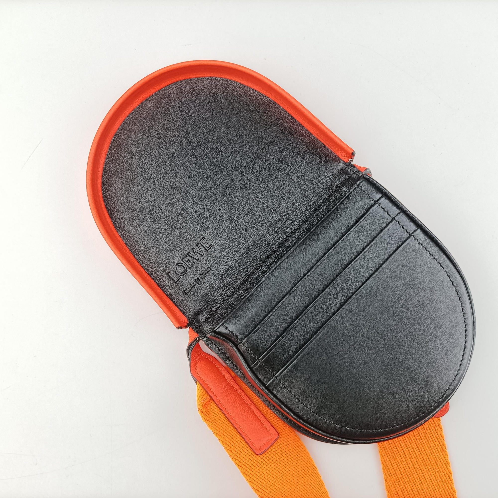 Heel Pouch mini Orange Leather 102011ヒールポーチミニ オレンジ レザー 102011