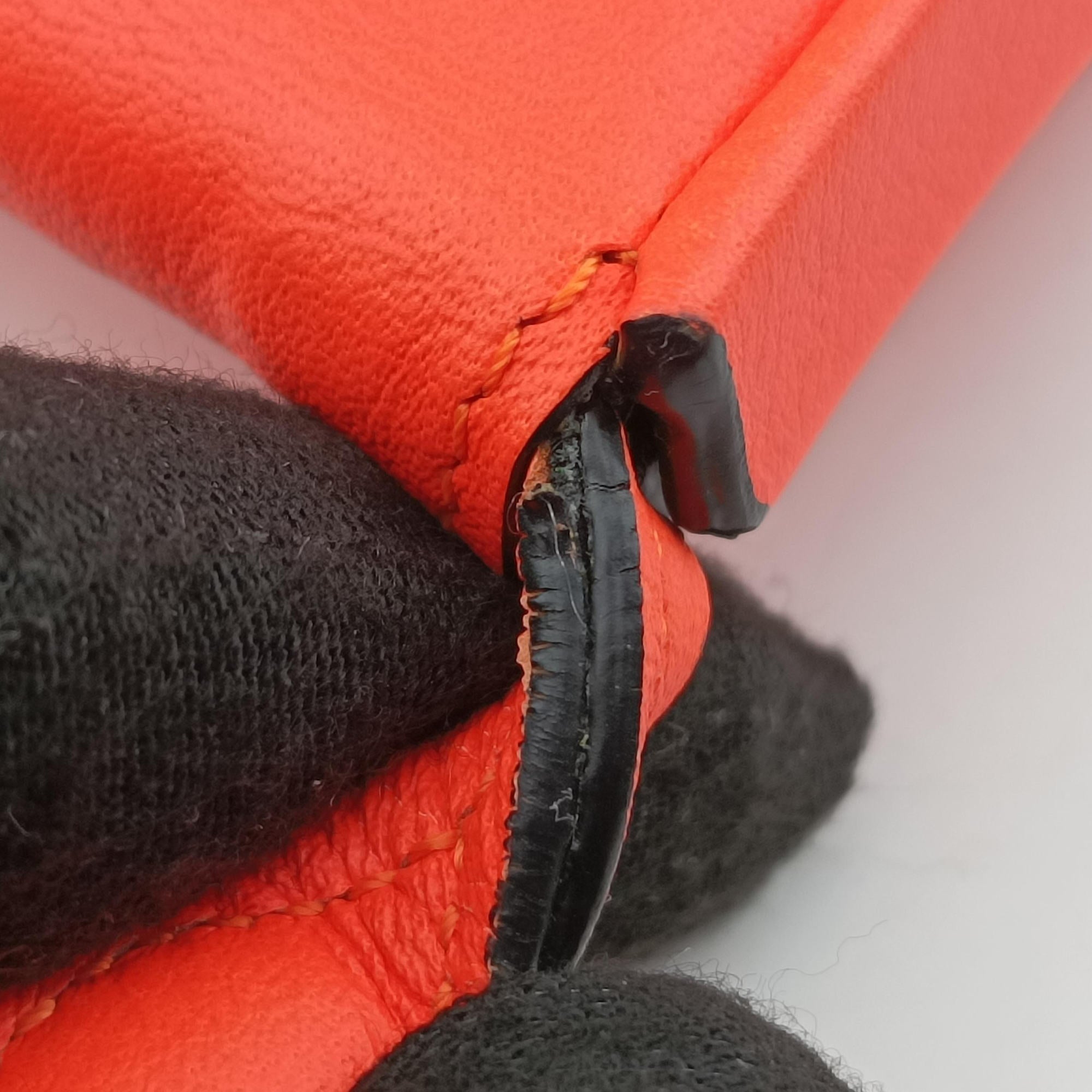 Heel Pouch mini Orange Leather 102011ヒールポーチミニ オレンジ レザー 102011