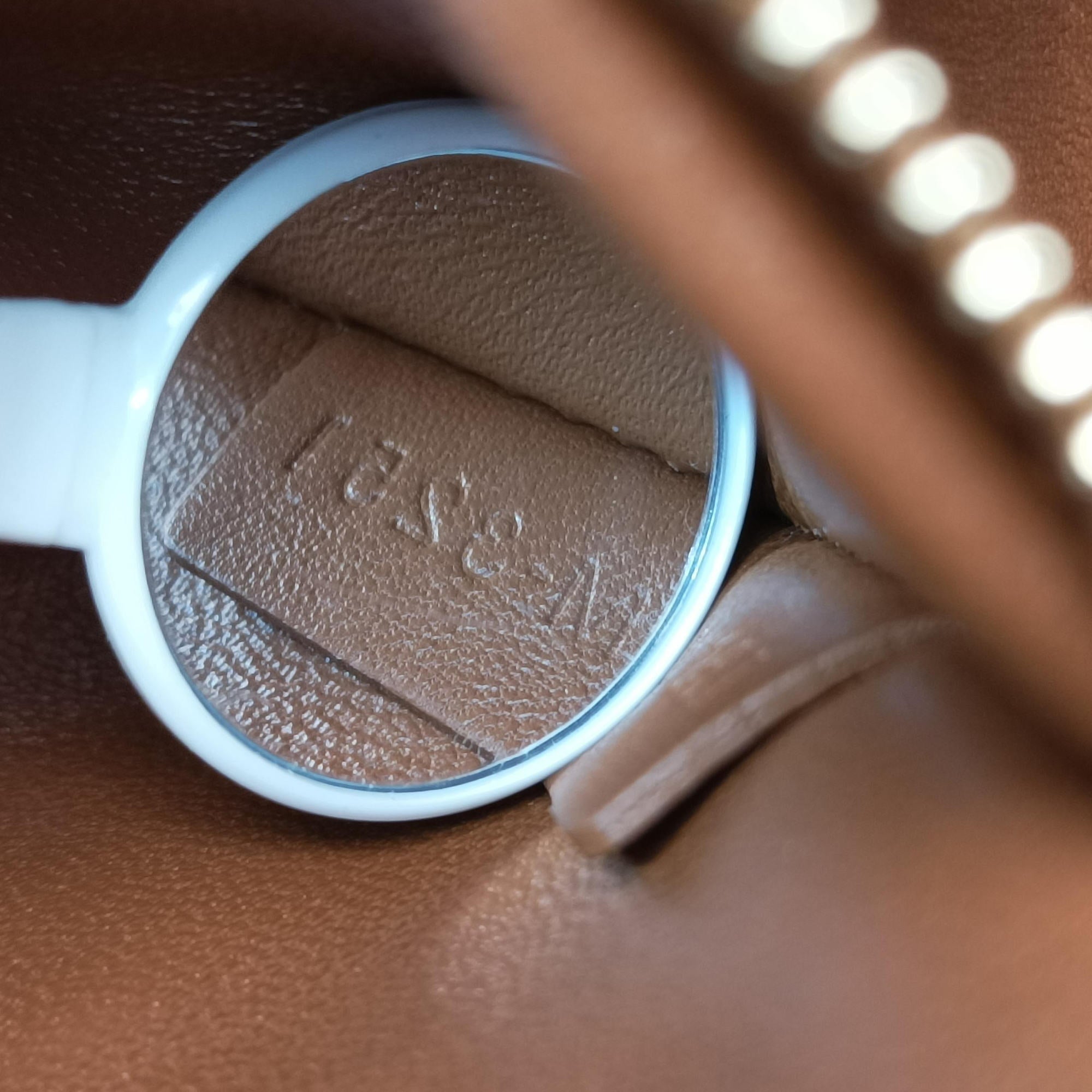 Teen Triomphe White×brown PVC coated canvas S-LM-3251ティーン トリオンフ ホワイト×ブラウン PVCコーティングキャンバス S-LM-3251