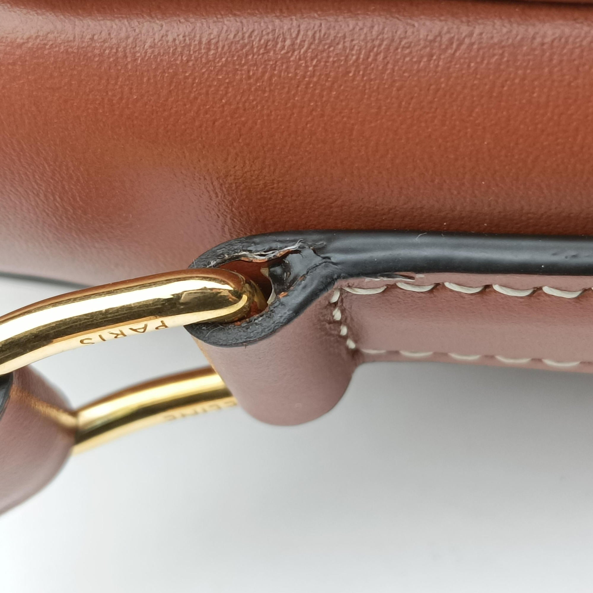 Teen Triomphe White×brown PVC coated canvas S-LM-3251ティーン トリオンフ ホワイト×ブラウン PVCコーティングキャンバス S-LM-3251