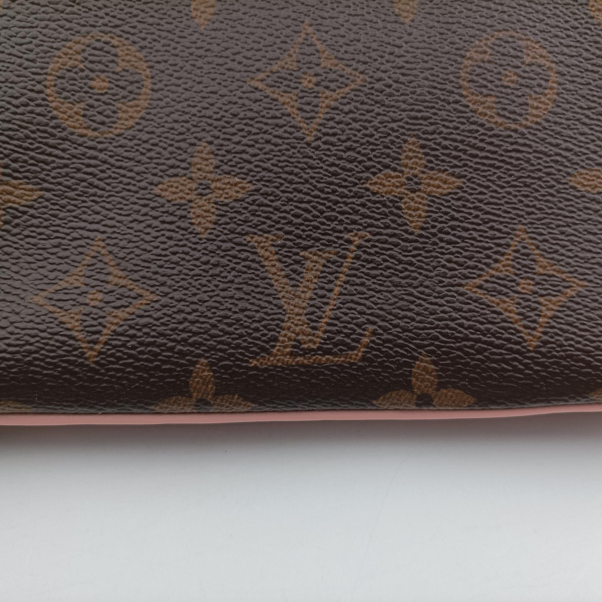 Pochette Double Zip Blooming Flowers brown×multicolor Monogram Canvas×calf leather M63905 GI0199ポシェット ドゥーブルジップ ブルーミングフラワー モノグラム/ブラウン×マルチカラー モノグラムキャンバス×カーフレザー M63905 GI0199