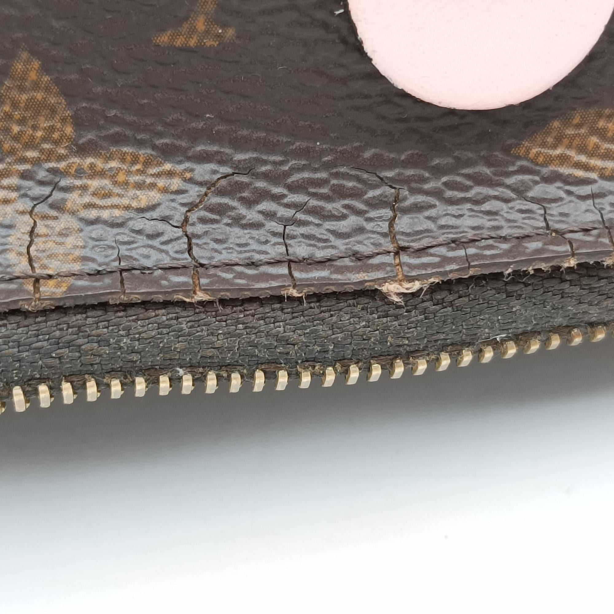 Pochette Double Zip Blooming Flowers brown×multicolor Monogram Canvas×calf leather M63905 GI0199ポシェット ドゥーブルジップ ブルーミングフラワー モノグラム/ブラウン×マルチカラー モノグラムキャンバス×カーフレザー M63905 GI0199