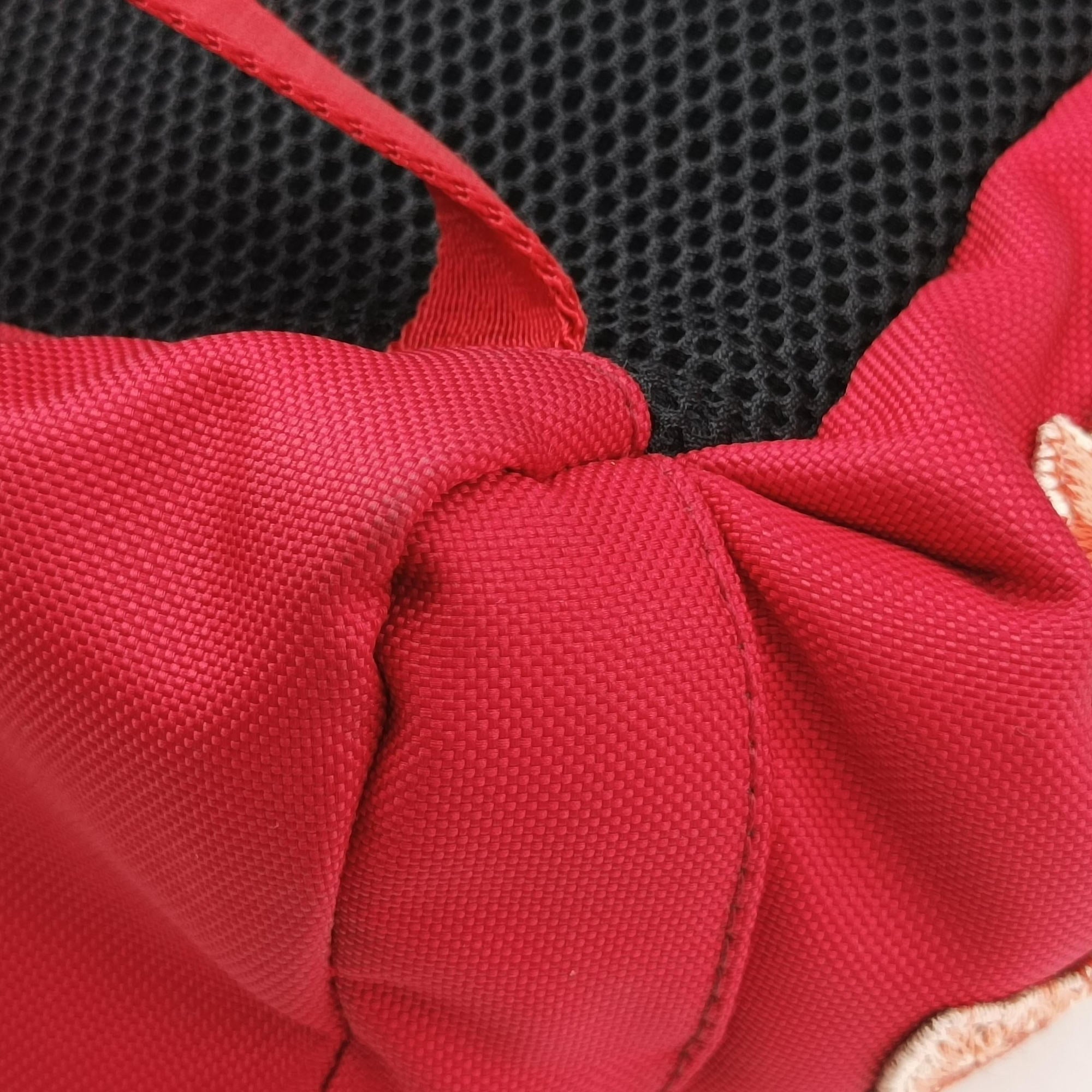 Techno Vintage Web L'Aveugle Par Amour Embroidered Red canvas 478327 A02199779テクノ ヴィンテージ ウェブ ラヴーグル パル アムール 刺繍 レッド キャンバス 478327 A02199779